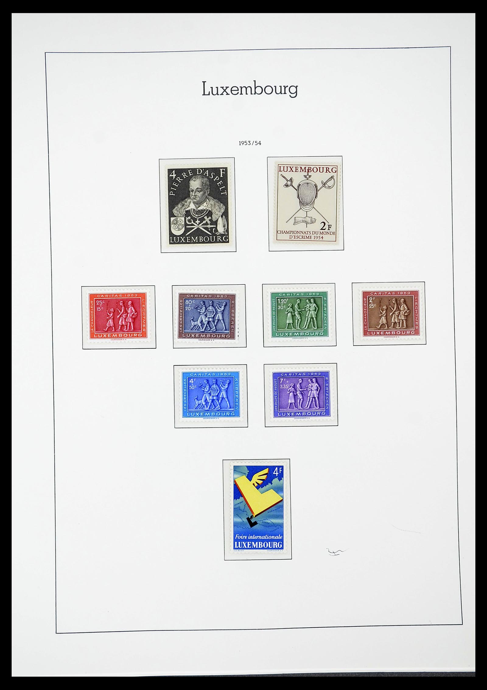 34651 054 - Postzegelverzameling 34651 Luxemburg 1852-1980.
