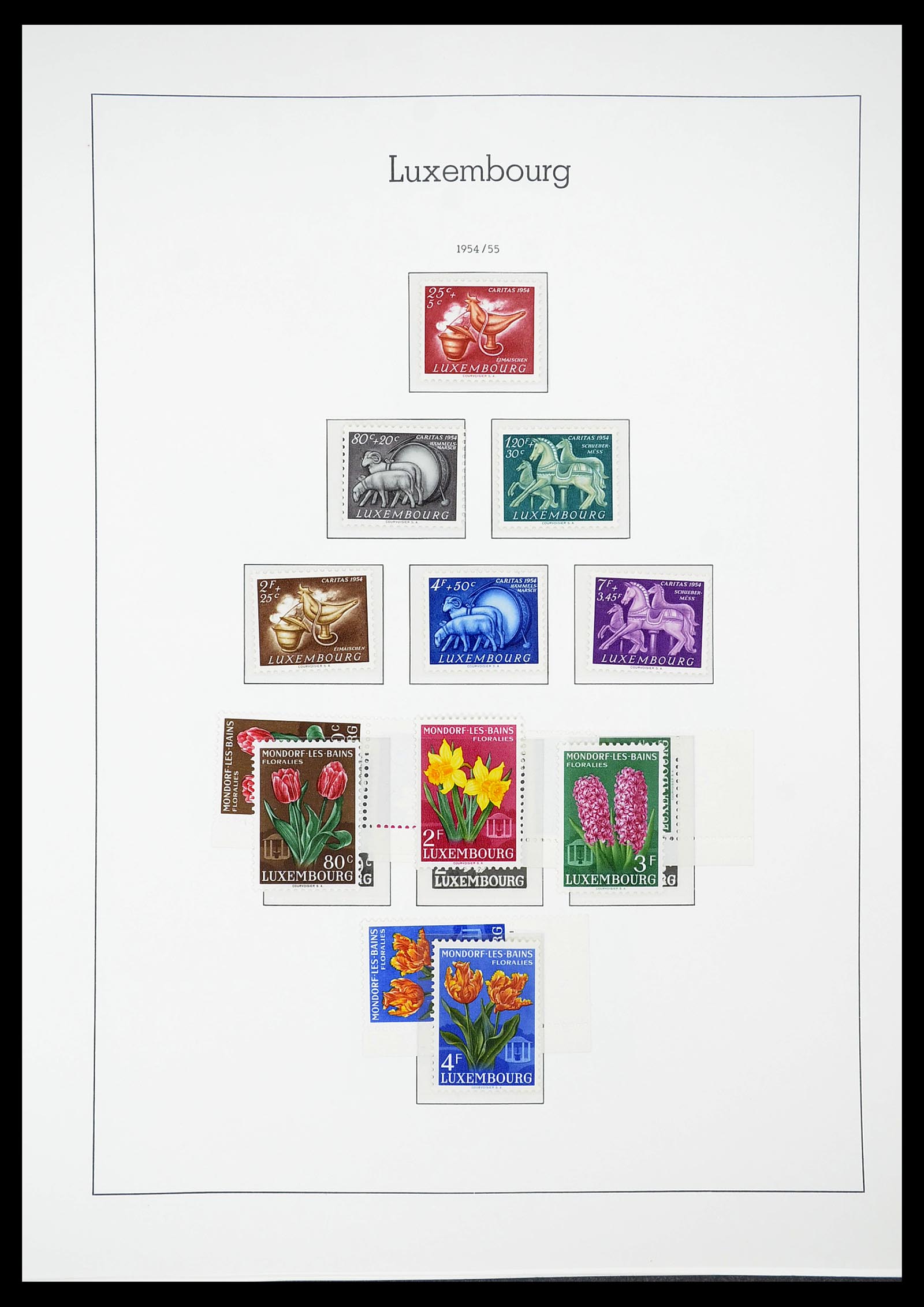 34651 055 - Postzegelverzameling 34651 Luxemburg 1852-1980.