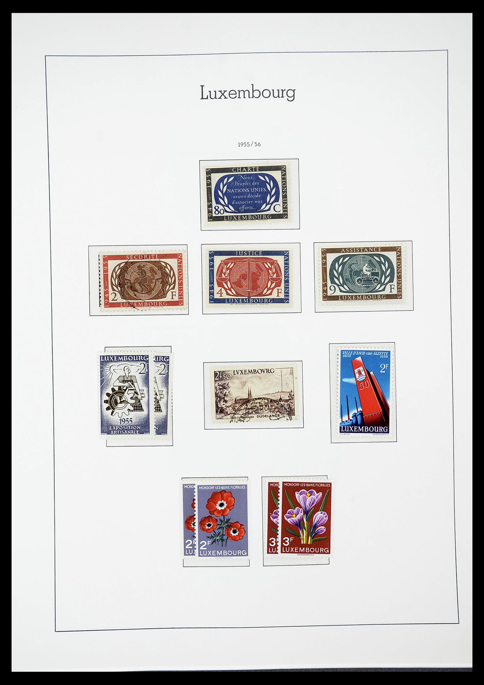 34651 056 - Postzegelverzameling 34651 Luxemburg 1852-1980.