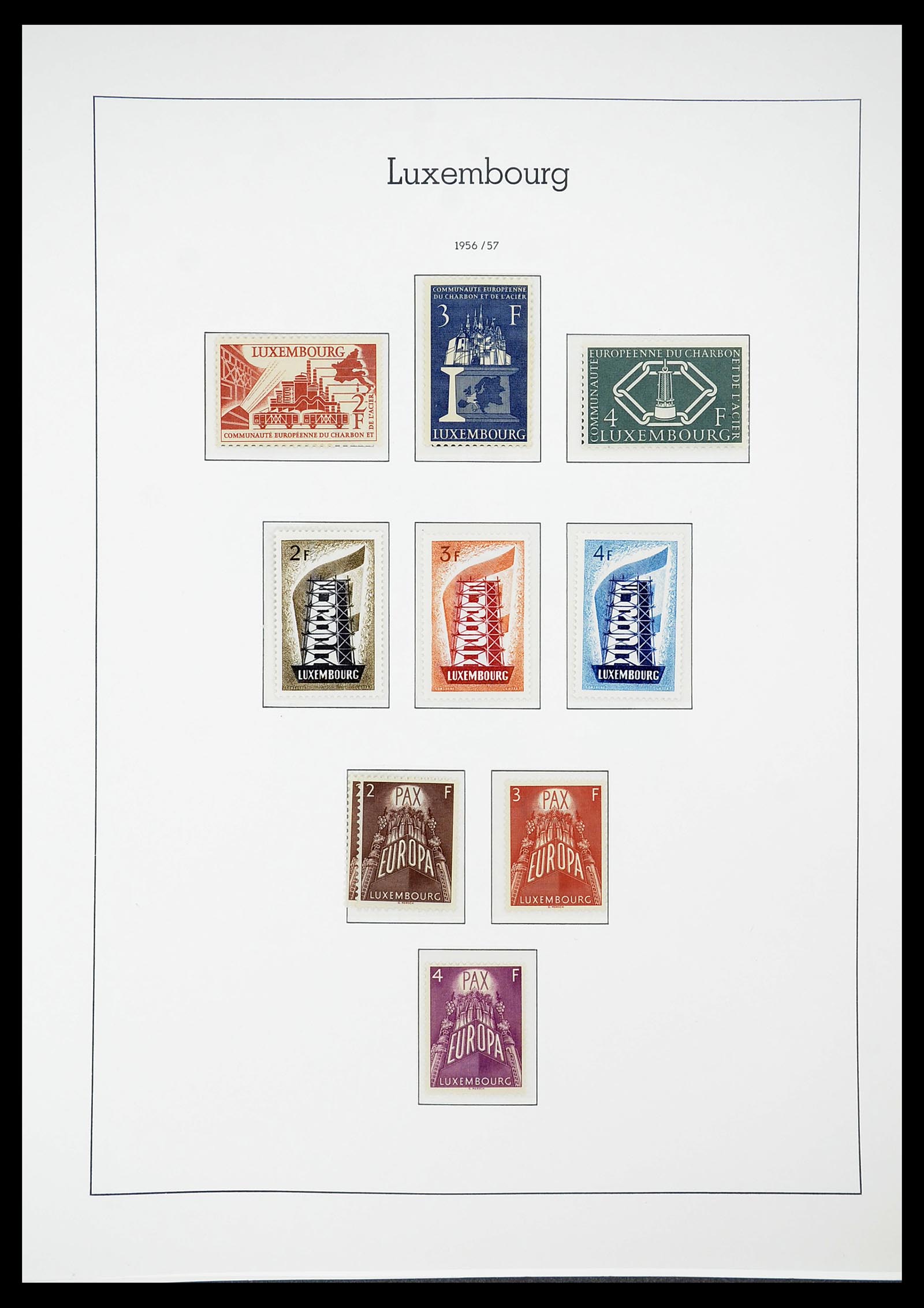 34651 058 - Stamp Collection 34651 Luxembourg 1852-1980.