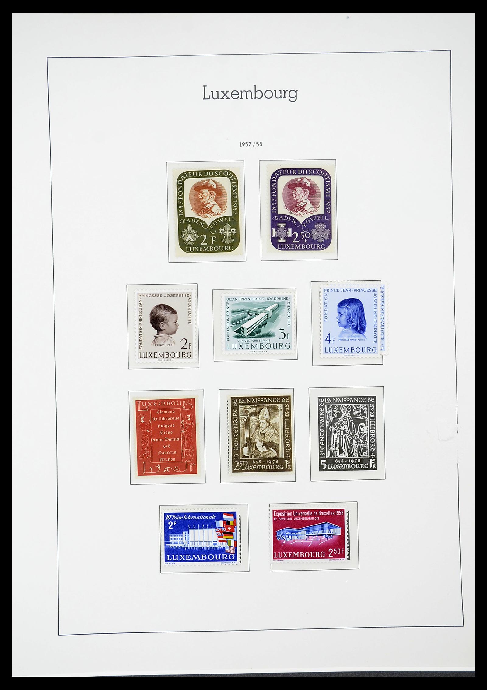 34651 060 - Postzegelverzameling 34651 Luxemburg 1852-1980.