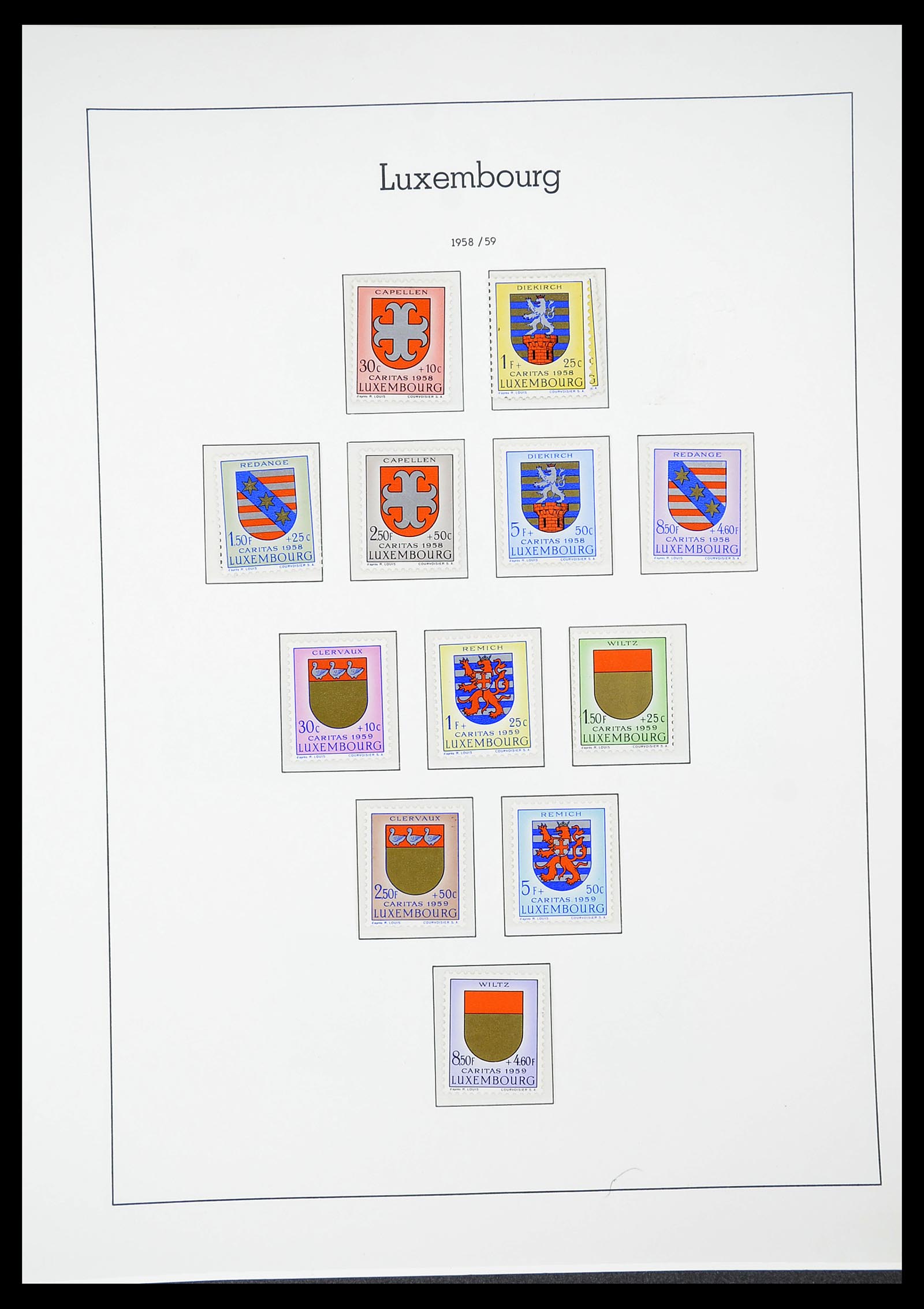 34651 062 - Postzegelverzameling 34651 Luxemburg 1852-1980.