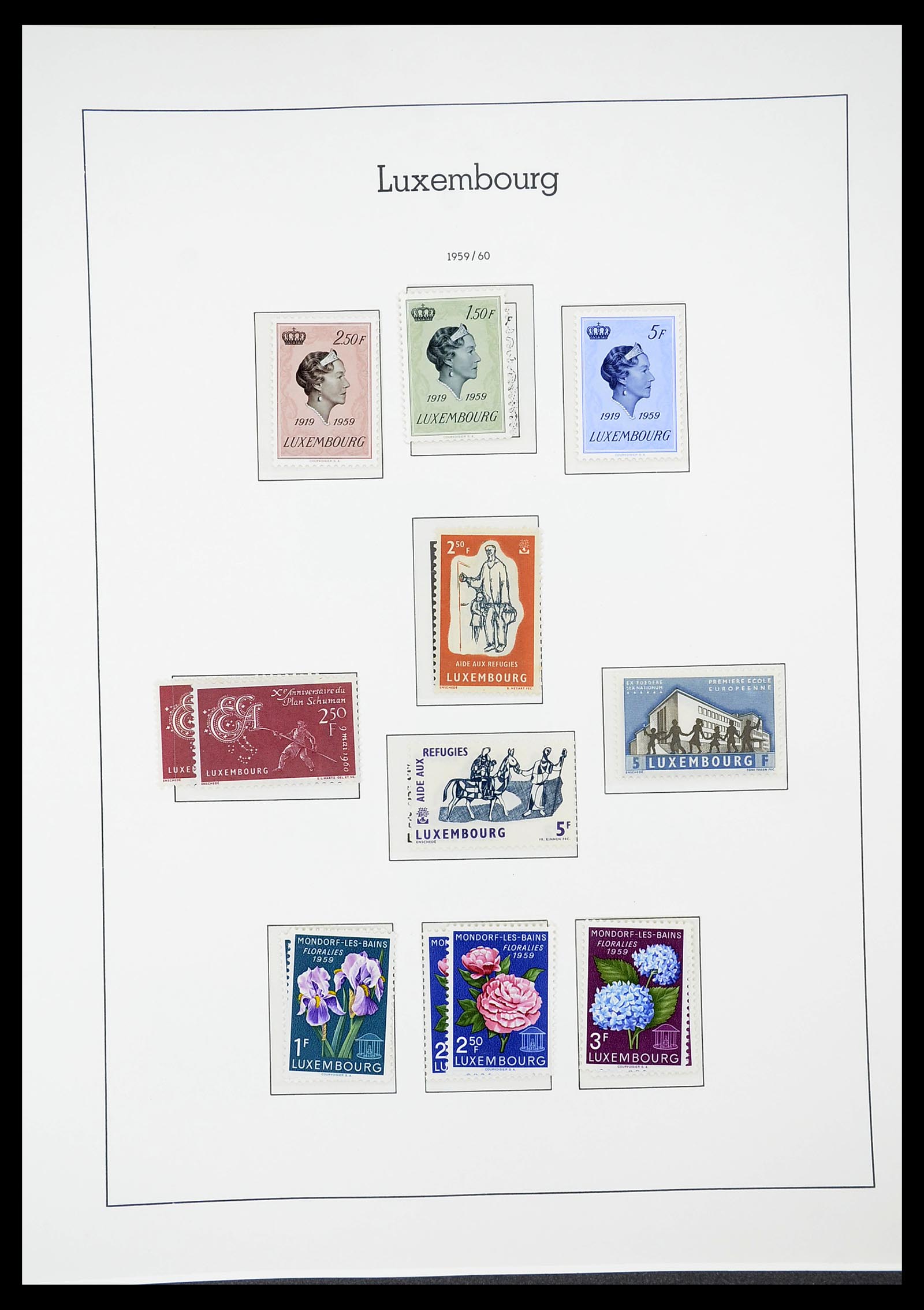34651 063 - Postzegelverzameling 34651 Luxemburg 1852-1980.