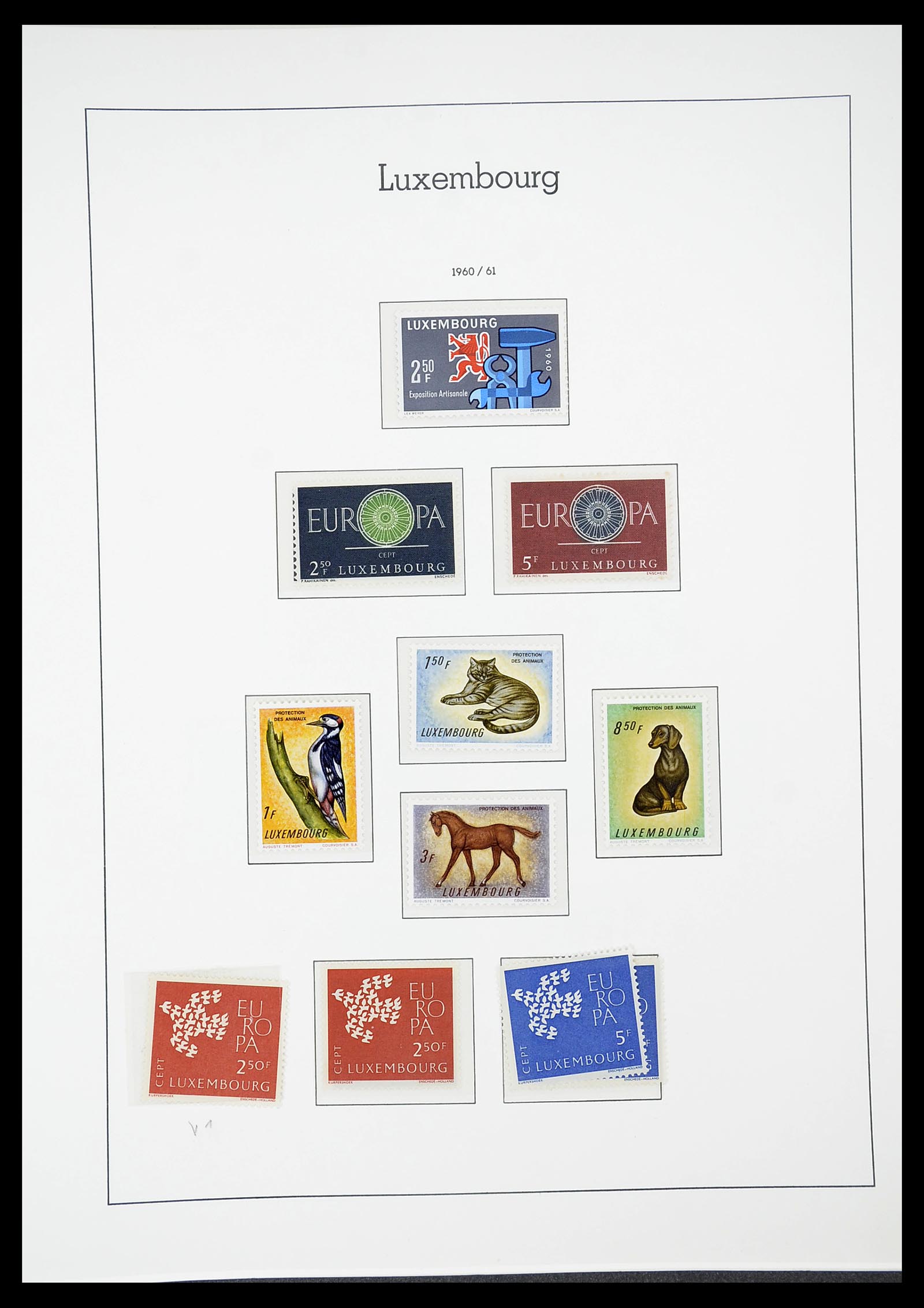 34651 064 - Postzegelverzameling 34651 Luxemburg 1852-1980.