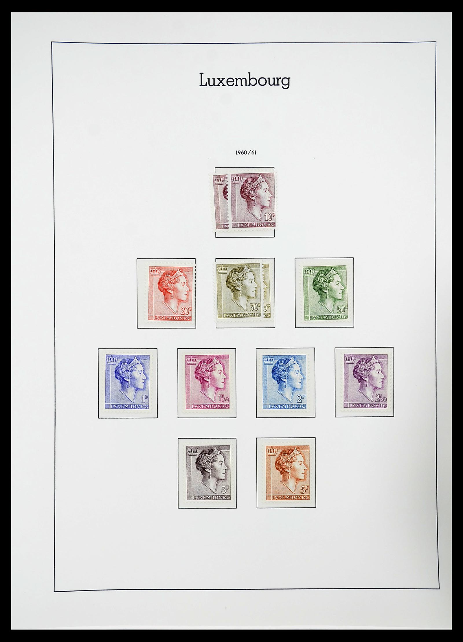 34651 065 - Postzegelverzameling 34651 Luxemburg 1852-1980.