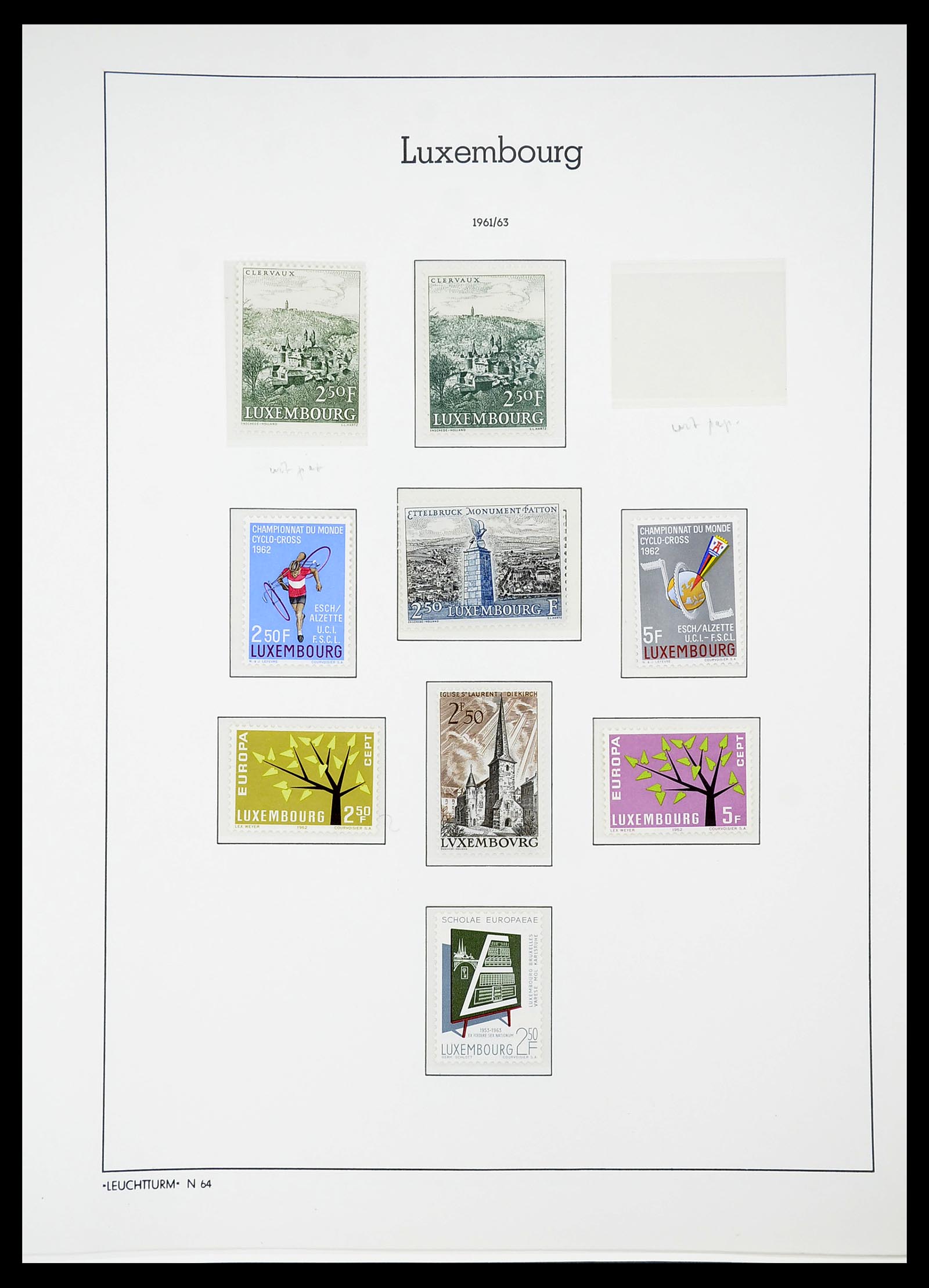 34651 067 - Postzegelverzameling 34651 Luxemburg 1852-1980.