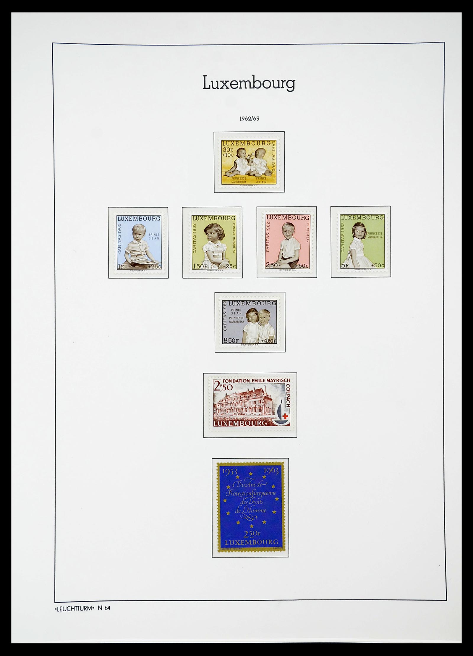 34651 068 - Postzegelverzameling 34651 Luxemburg 1852-1980.