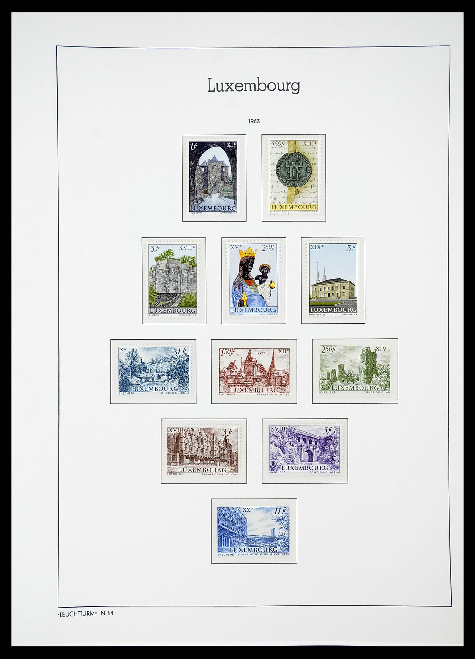34651 069 - Postzegelverzameling 34651 Luxemburg 1852-1980.