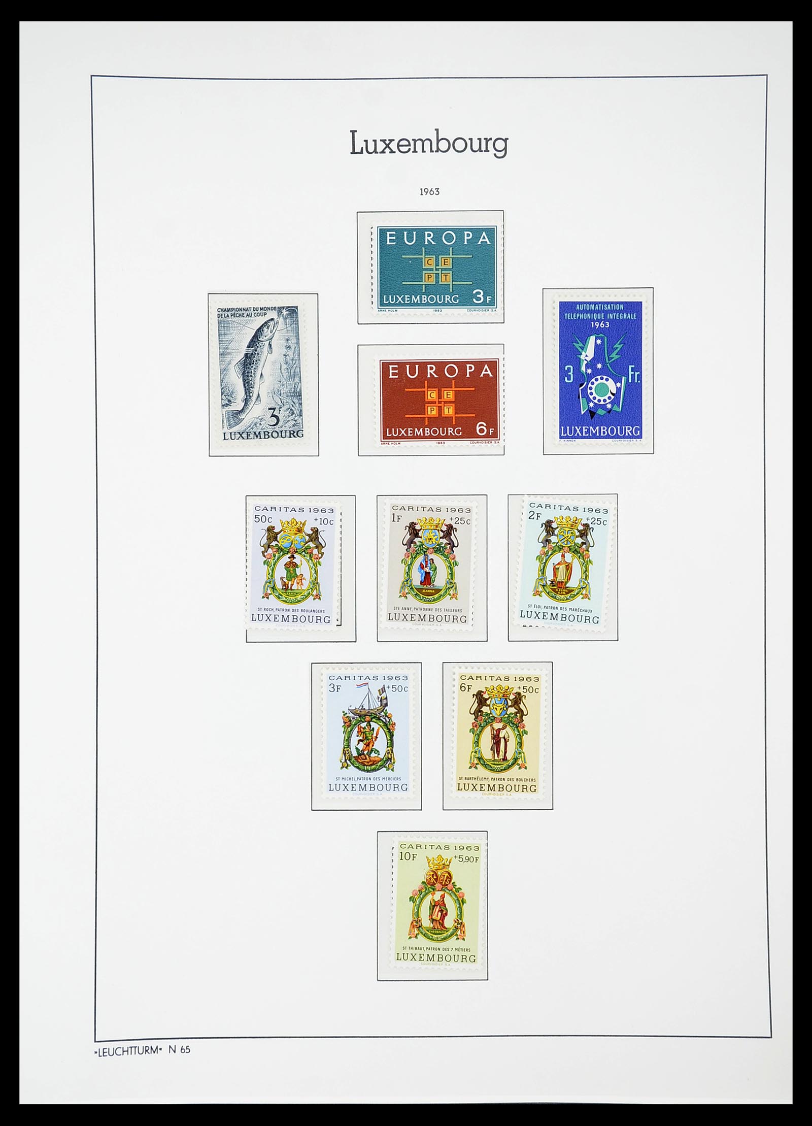 34651 070 - Postzegelverzameling 34651 Luxemburg 1852-1980.