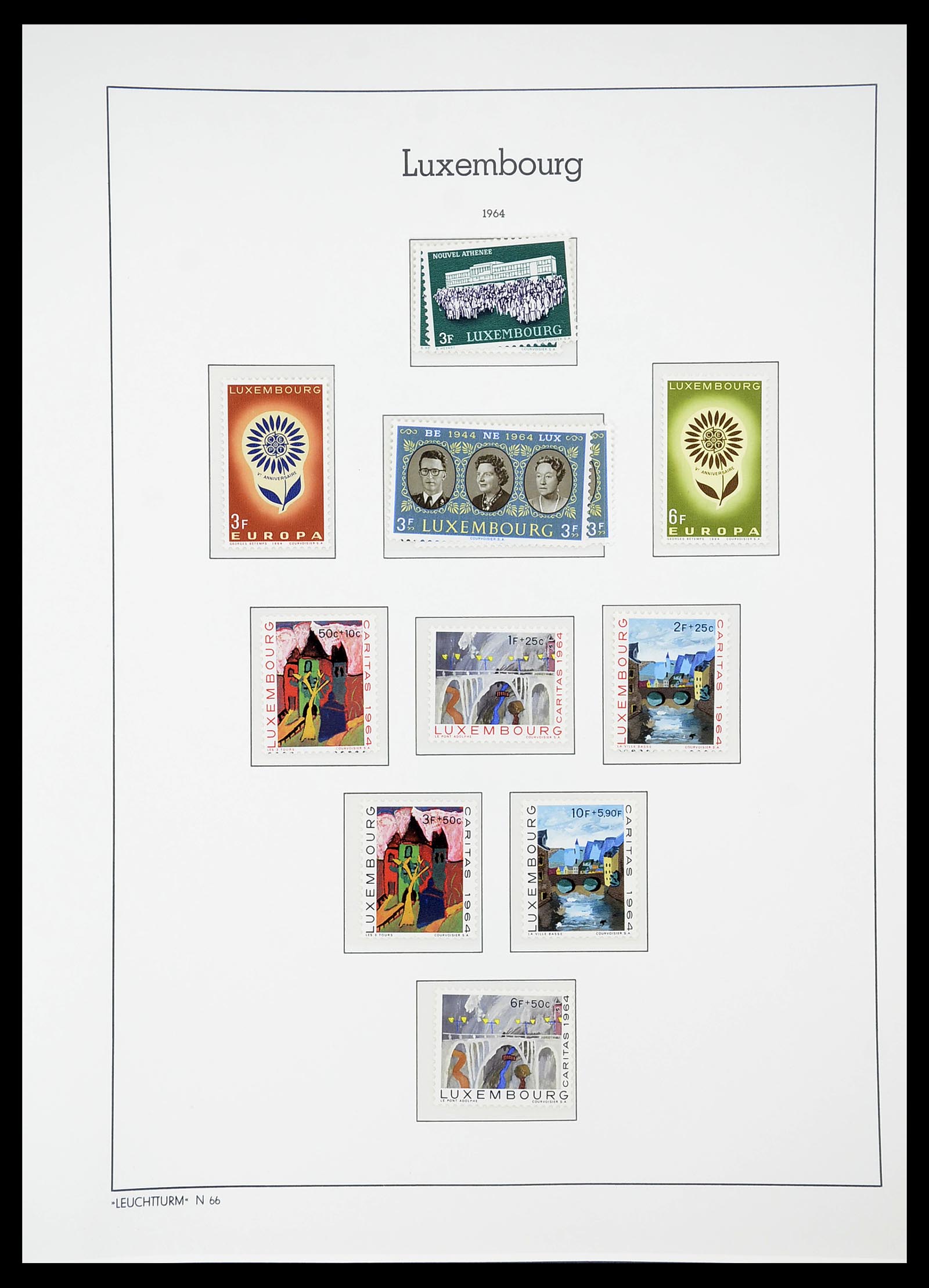 34651 072 - Postzegelverzameling 34651 Luxemburg 1852-1980.