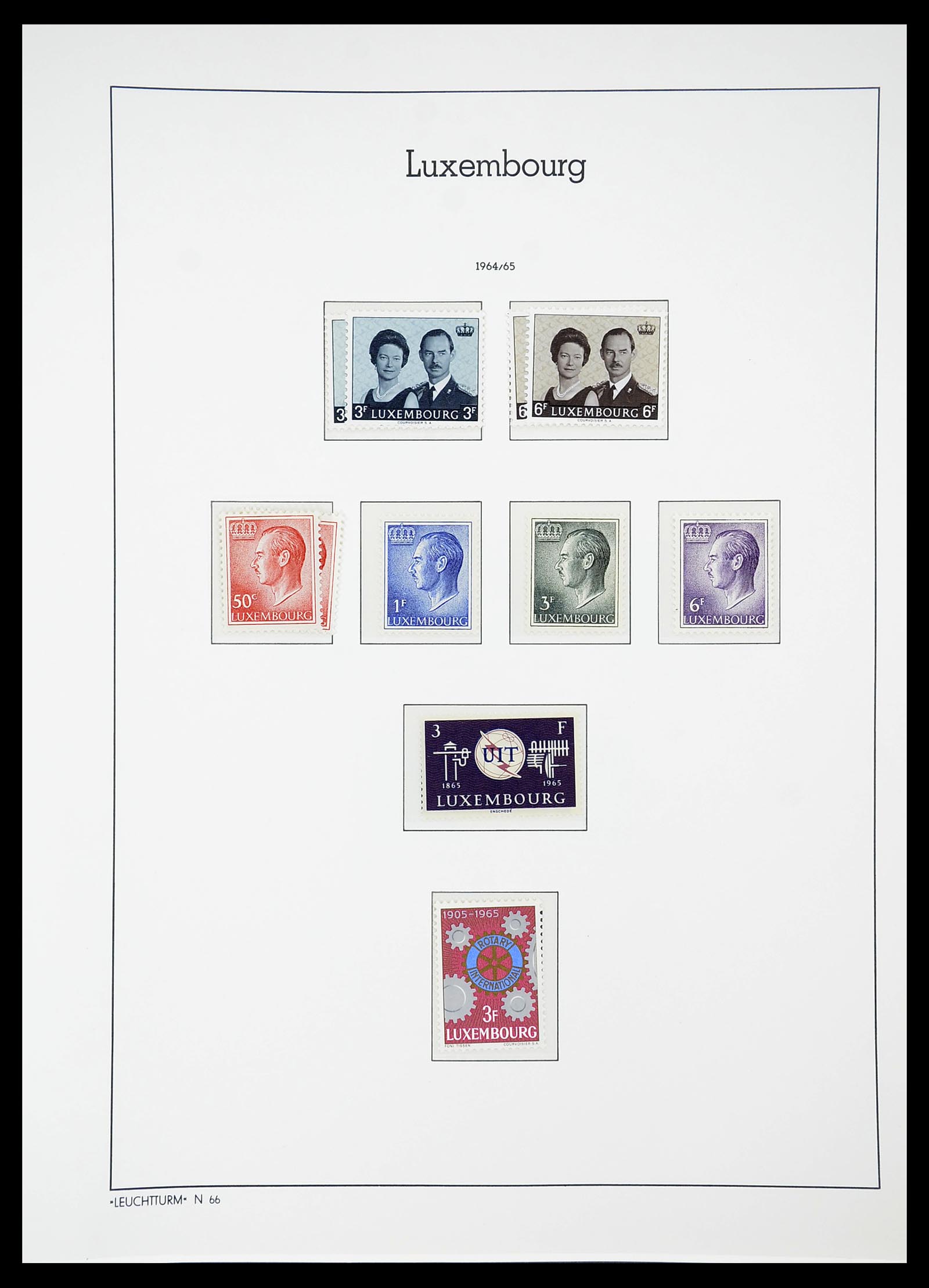 34651 073 - Postzegelverzameling 34651 Luxemburg 1852-1980.
