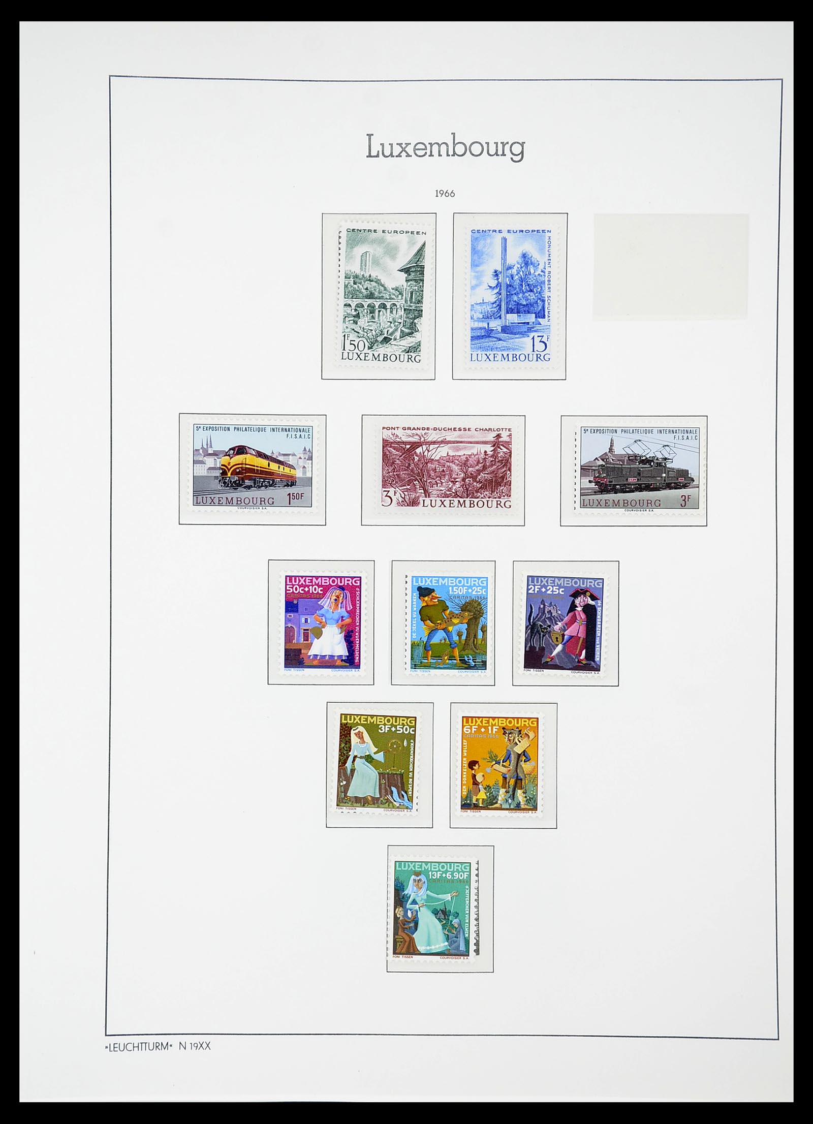 34651 076 - Postzegelverzameling 34651 Luxemburg 1852-1980.