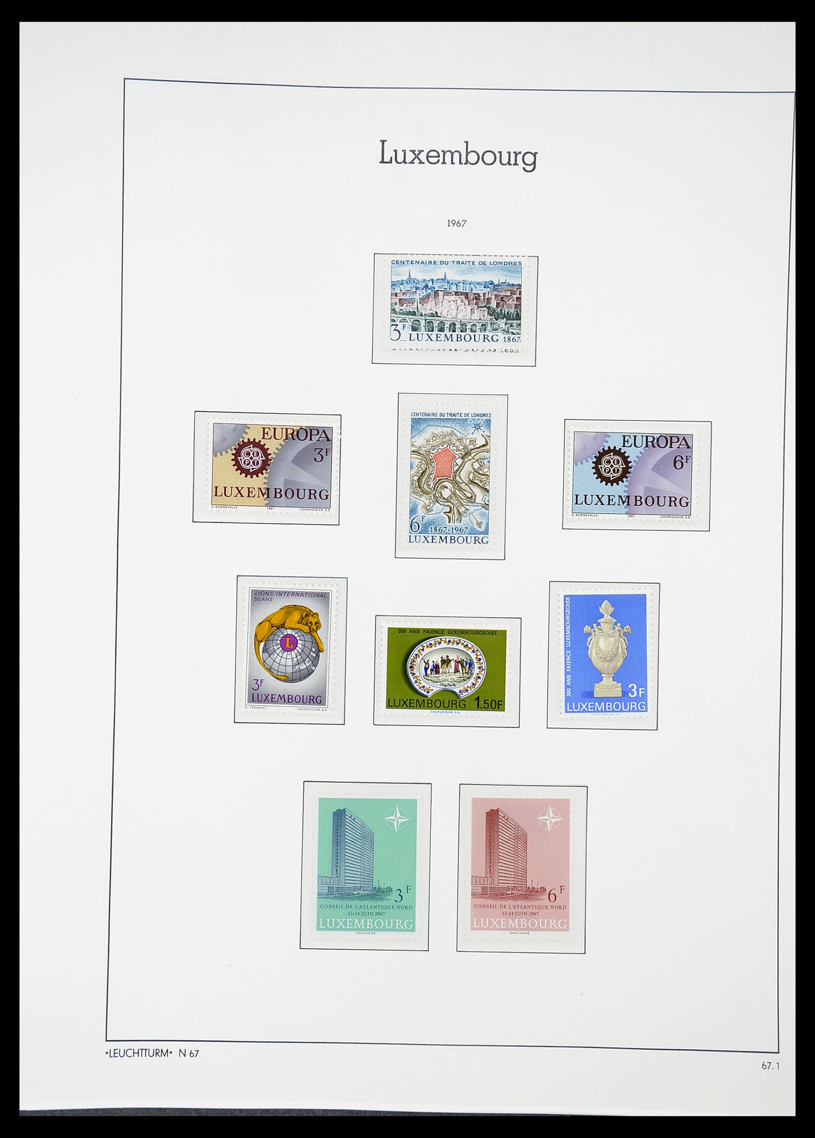 34651 077 - Postzegelverzameling 34651 Luxemburg 1852-1980.