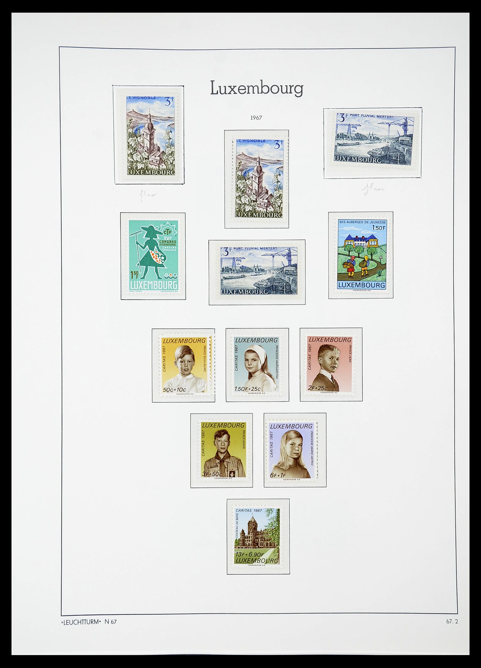 34651 078 - Postzegelverzameling 34651 Luxemburg 1852-1980.