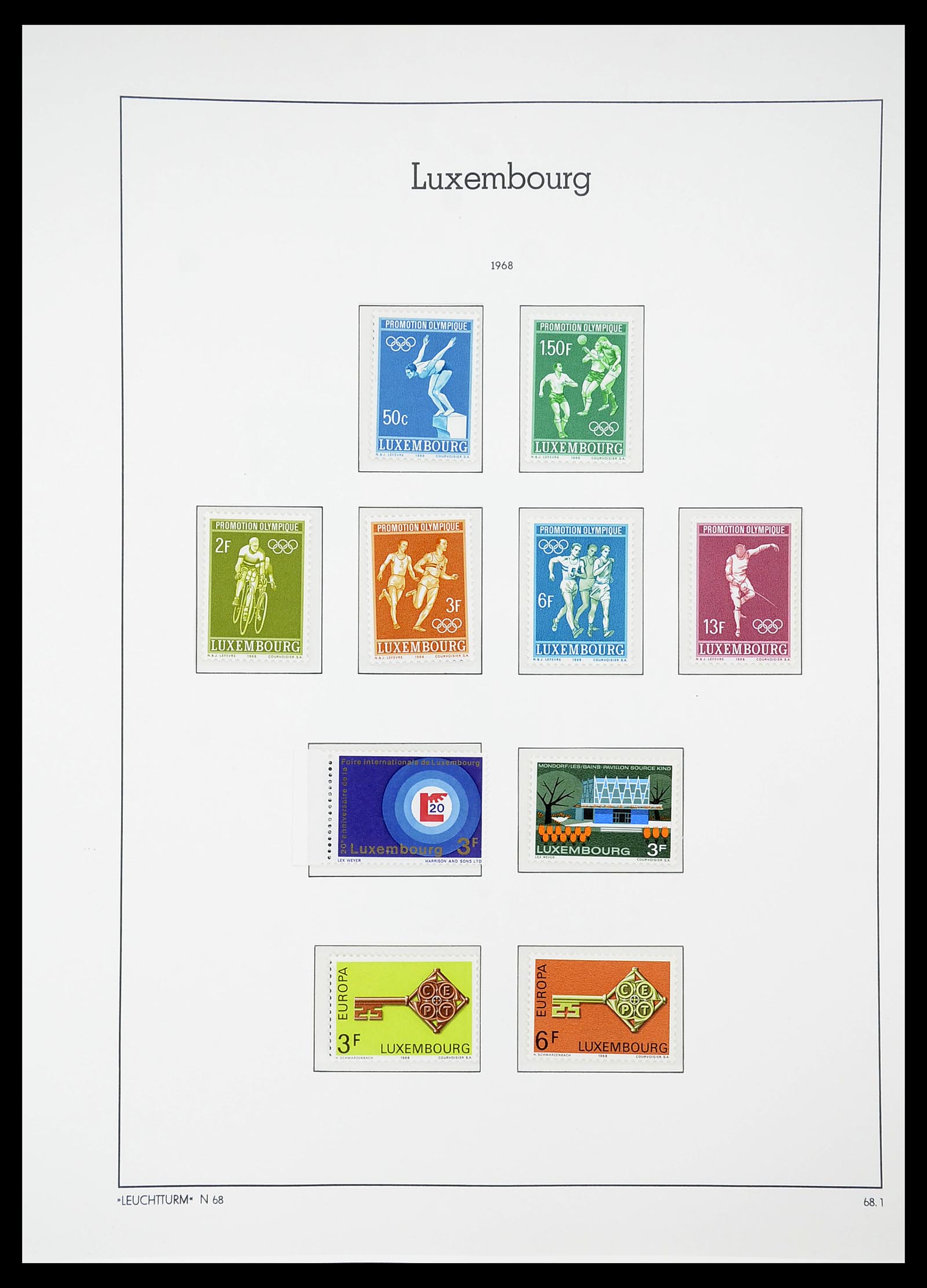 34651 079 - Postzegelverzameling 34651 Luxemburg 1852-1980.