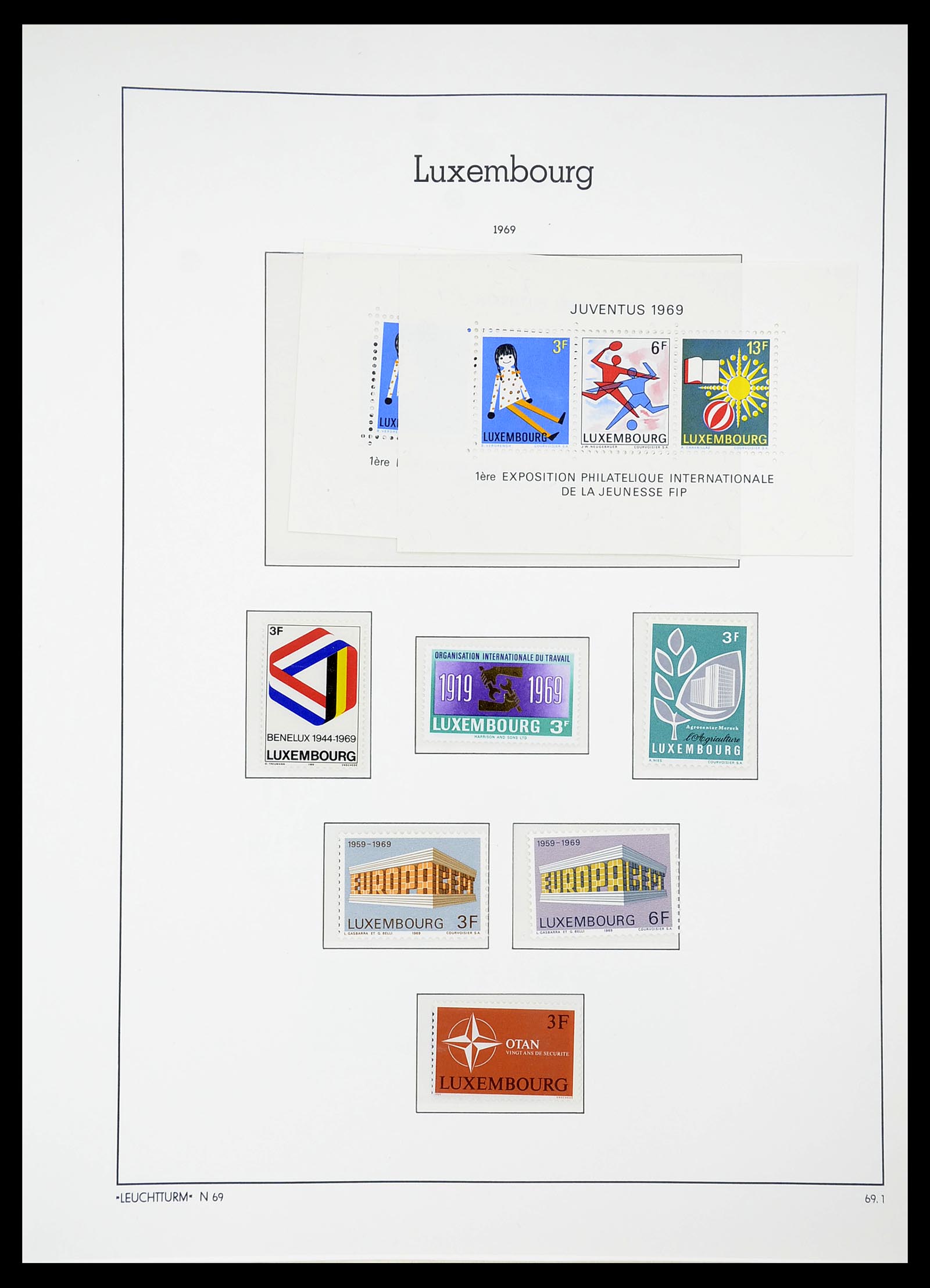 34651 081 - Postzegelverzameling 34651 Luxemburg 1852-1980.