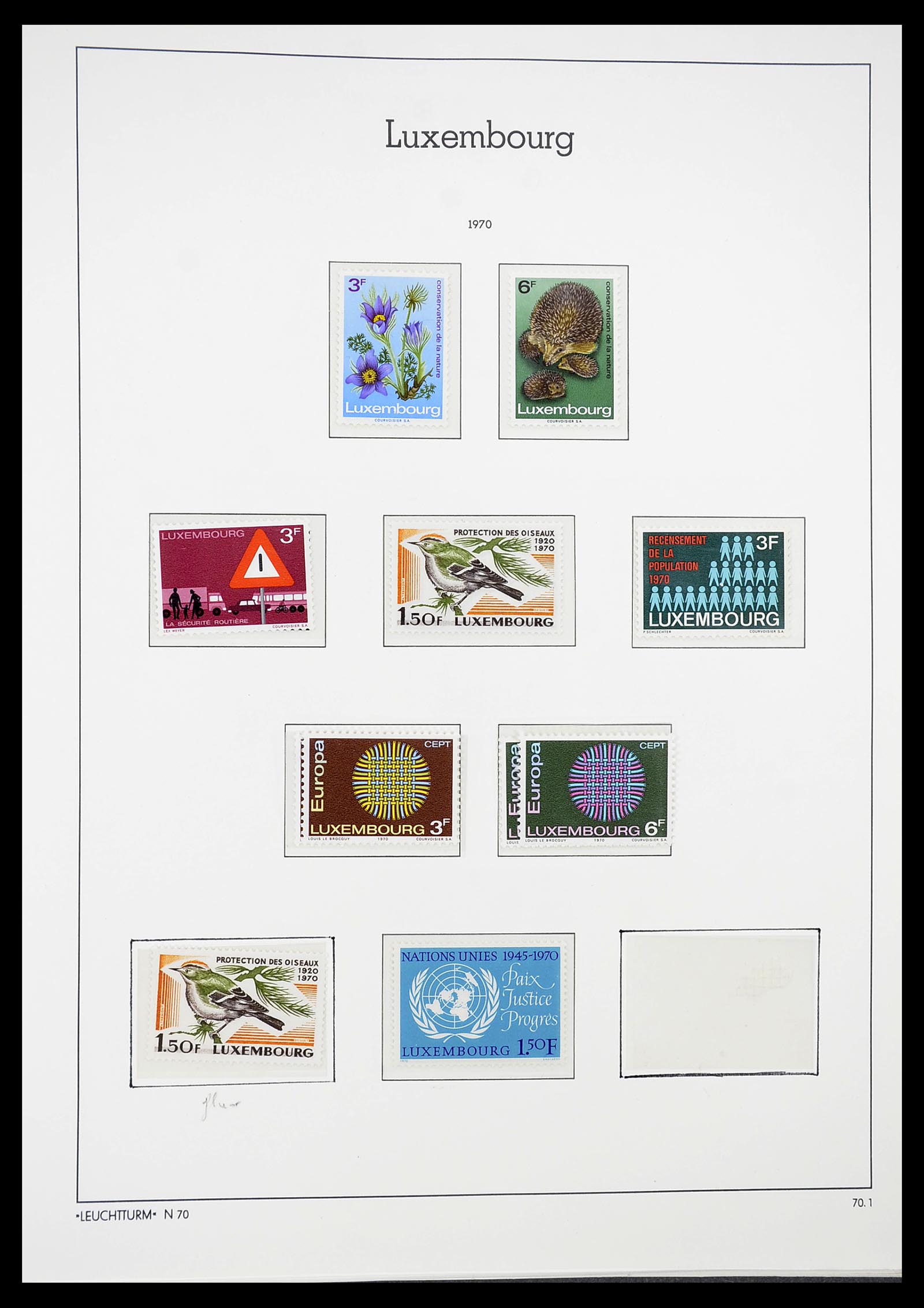 34651 083 - Postzegelverzameling 34651 Luxemburg 1852-1980.