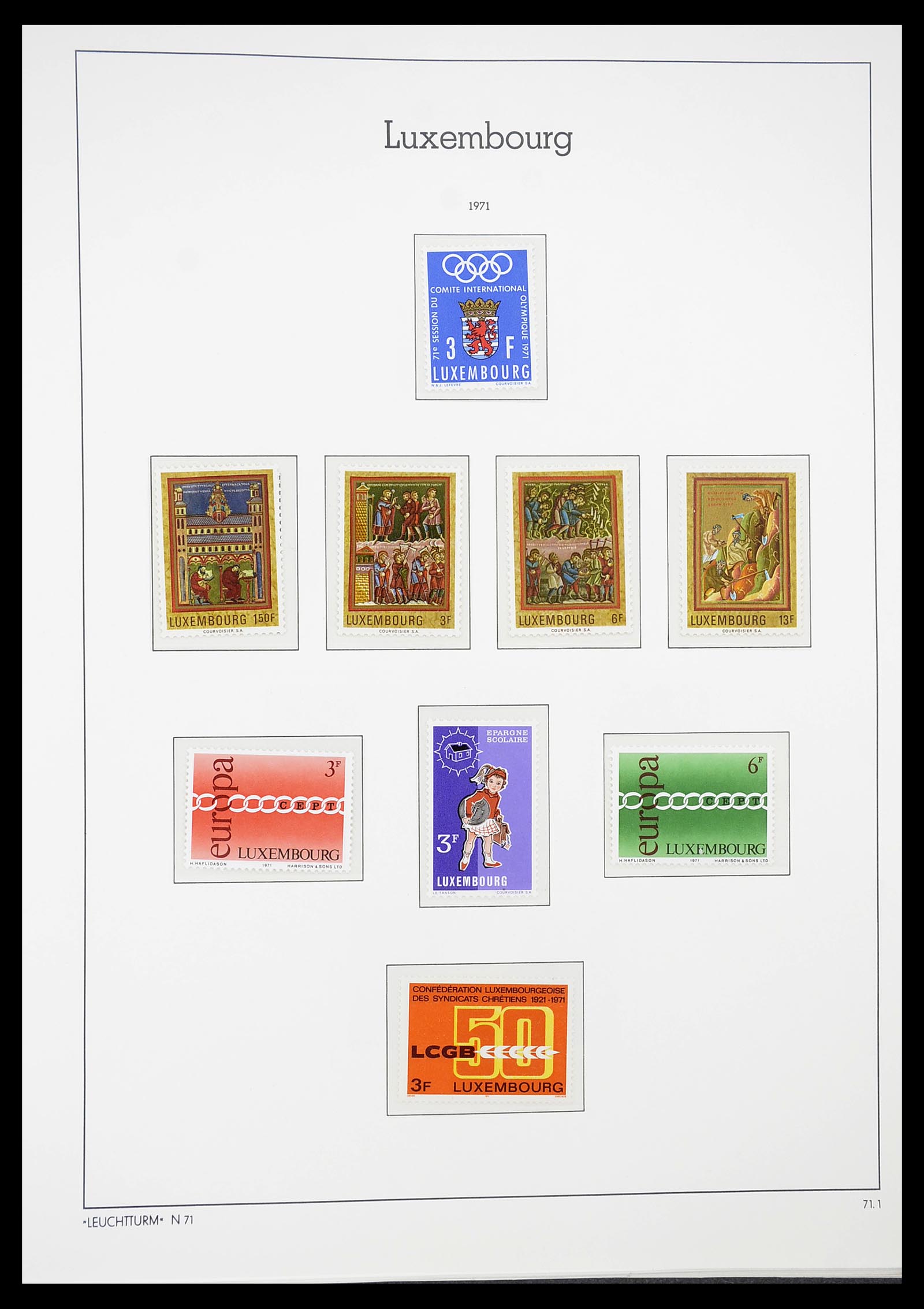 34651 085 - Postzegelverzameling 34651 Luxemburg 1852-1980.
