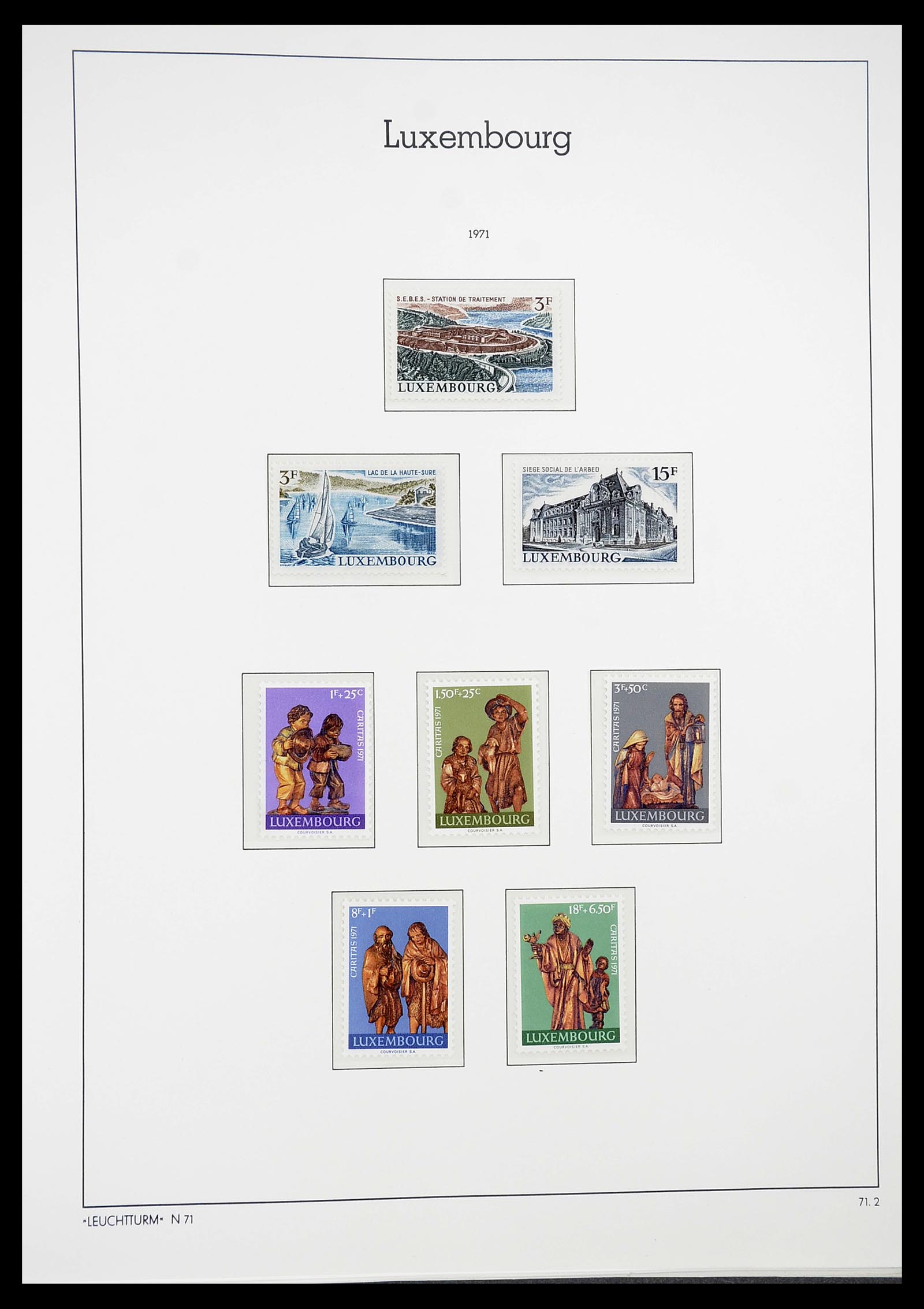 34651 086 - Postzegelverzameling 34651 Luxemburg 1852-1980.