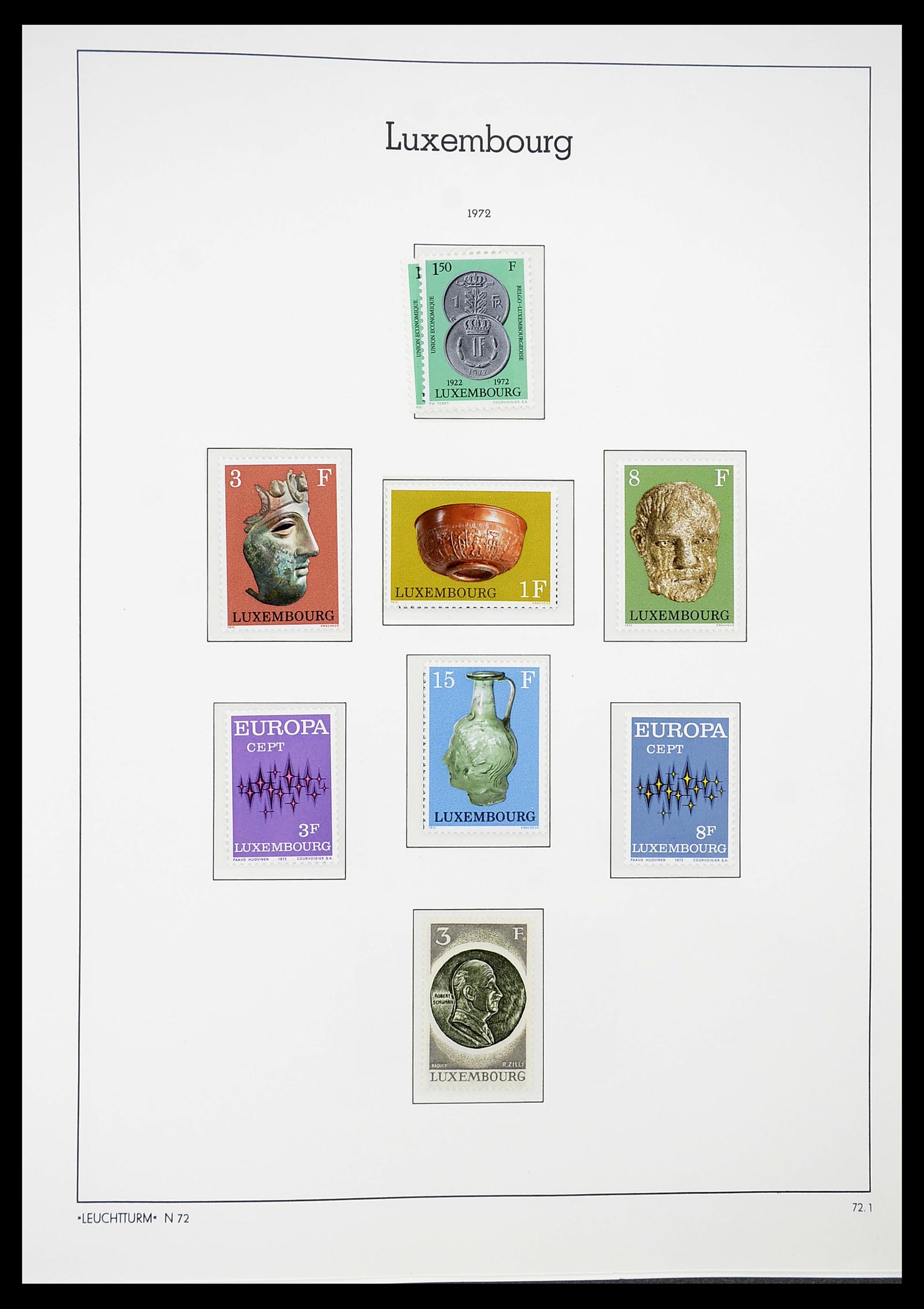 34651 088 - Postzegelverzameling 34651 Luxemburg 1852-1980.