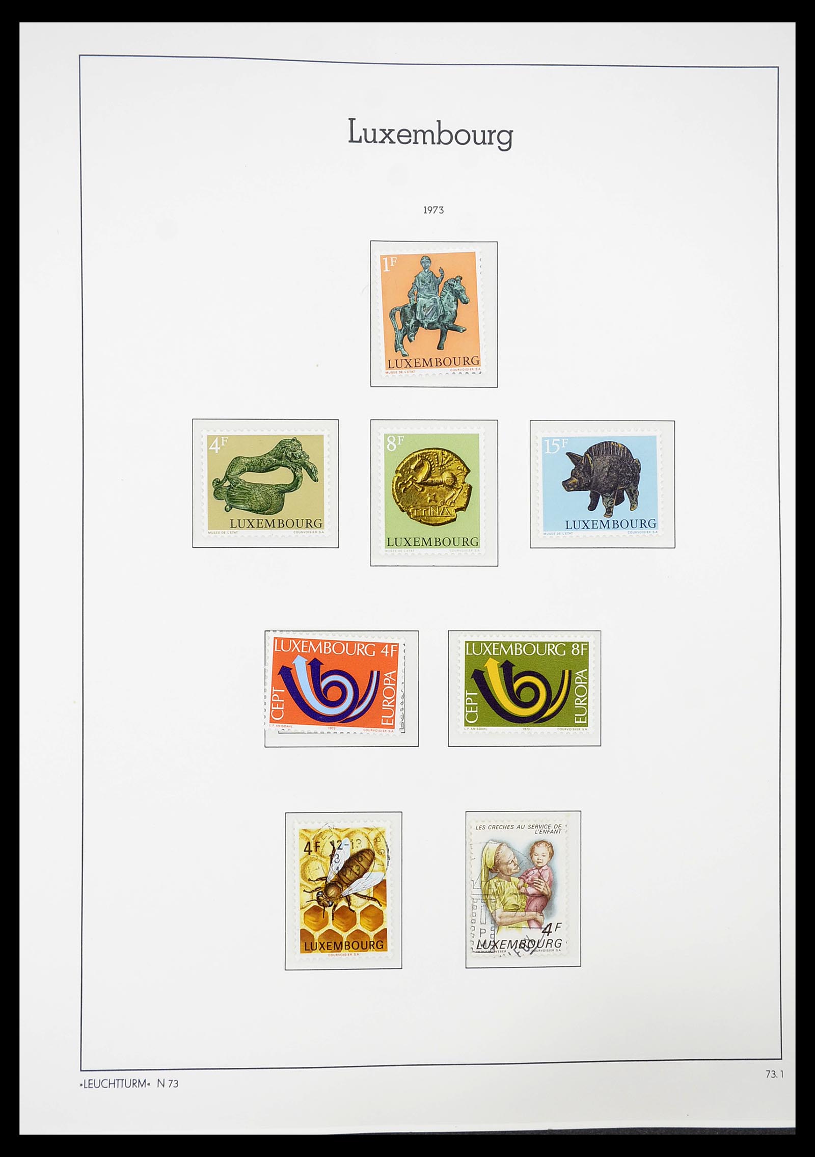 34651 090 - Postzegelverzameling 34651 Luxemburg 1852-1980.