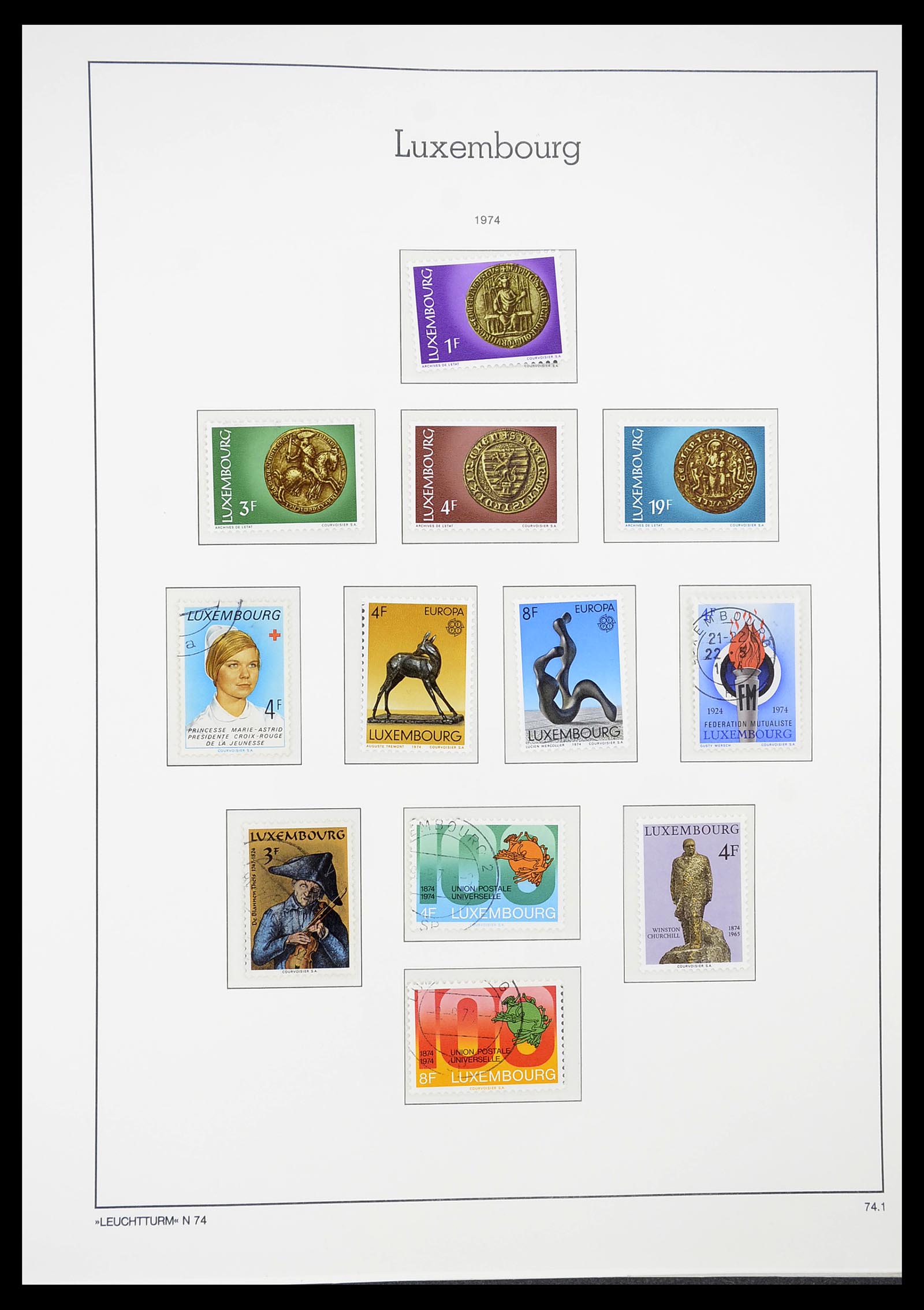 34651 092 - Postzegelverzameling 34651 Luxemburg 1852-1980.
