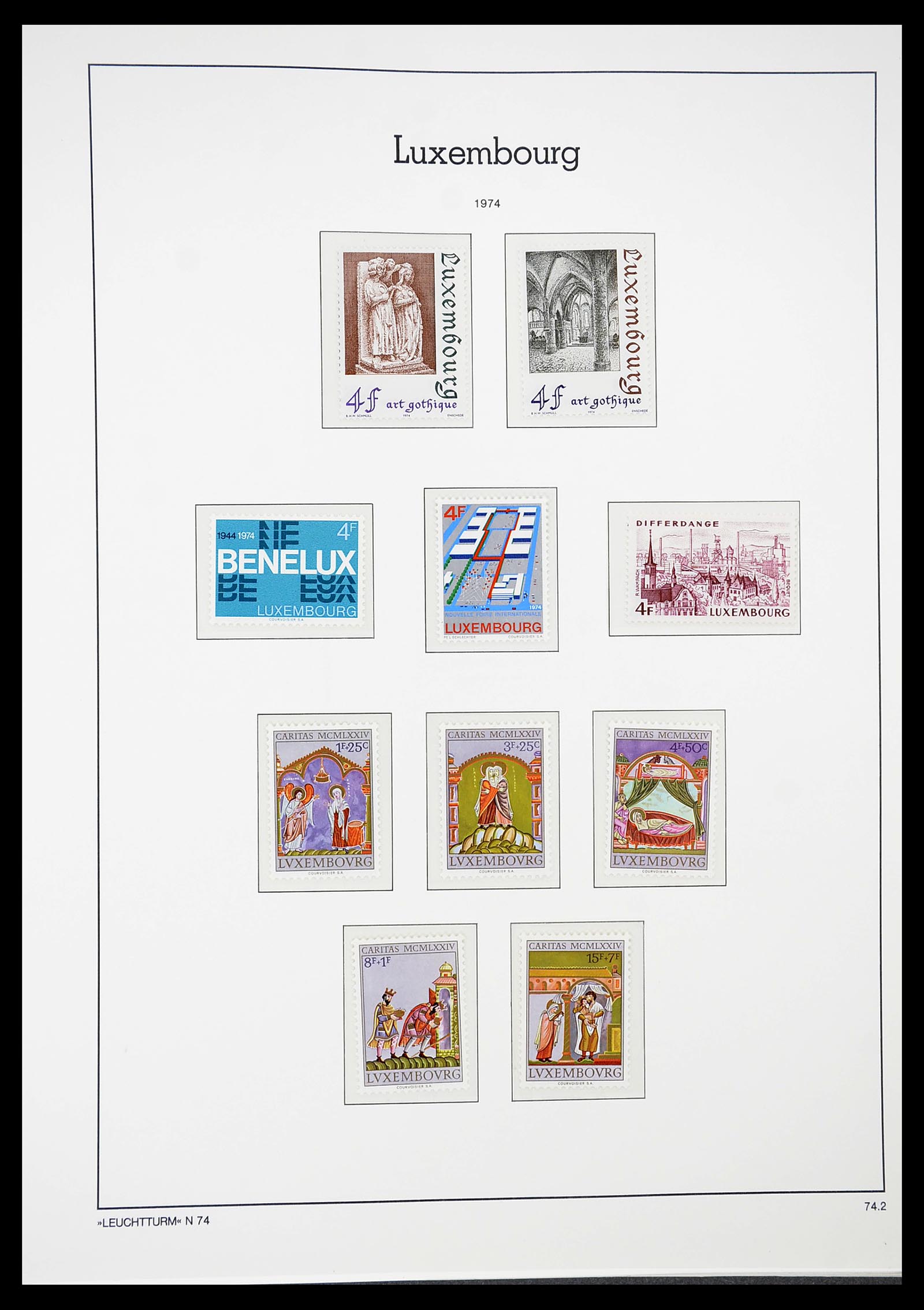 34651 093 - Postzegelverzameling 34651 Luxemburg 1852-1980.