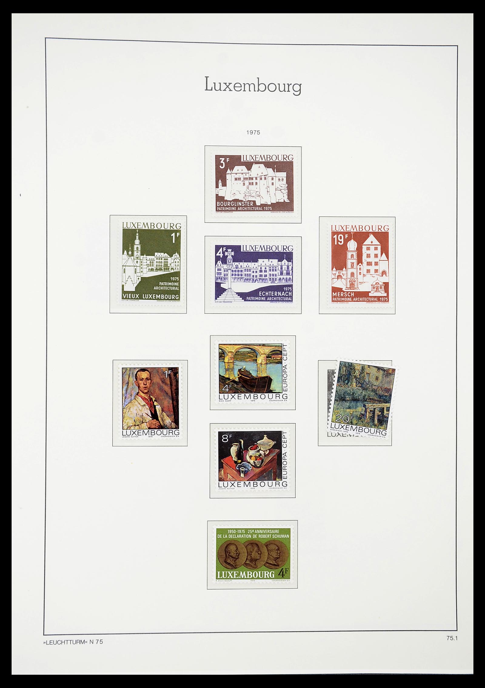 34651 095 - Stamp Collection 34651 Luxembourg 1852-1980.