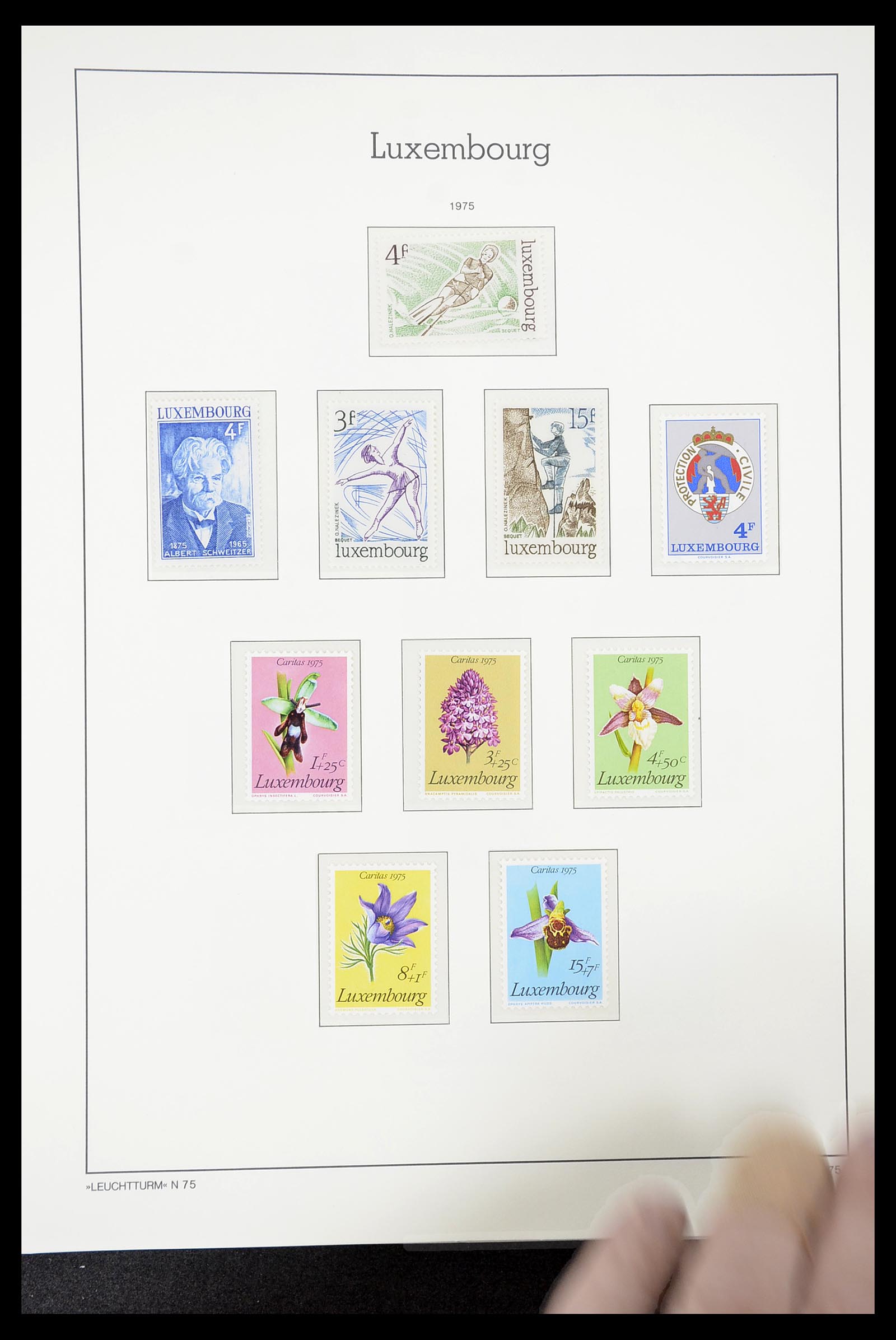 34651 096 - Postzegelverzameling 34651 Luxemburg 1852-1980.