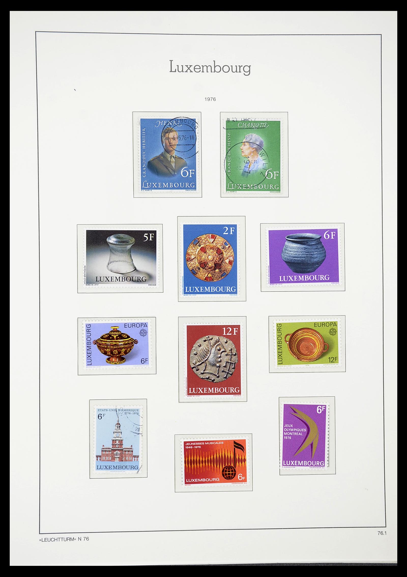 34651 097 - Postzegelverzameling 34651 Luxemburg 1852-1980.