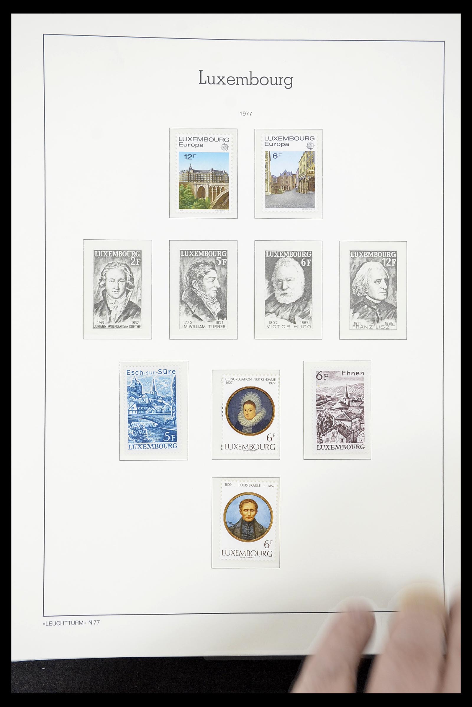 34651 099 - Postzegelverzameling 34651 Luxemburg 1852-1980.