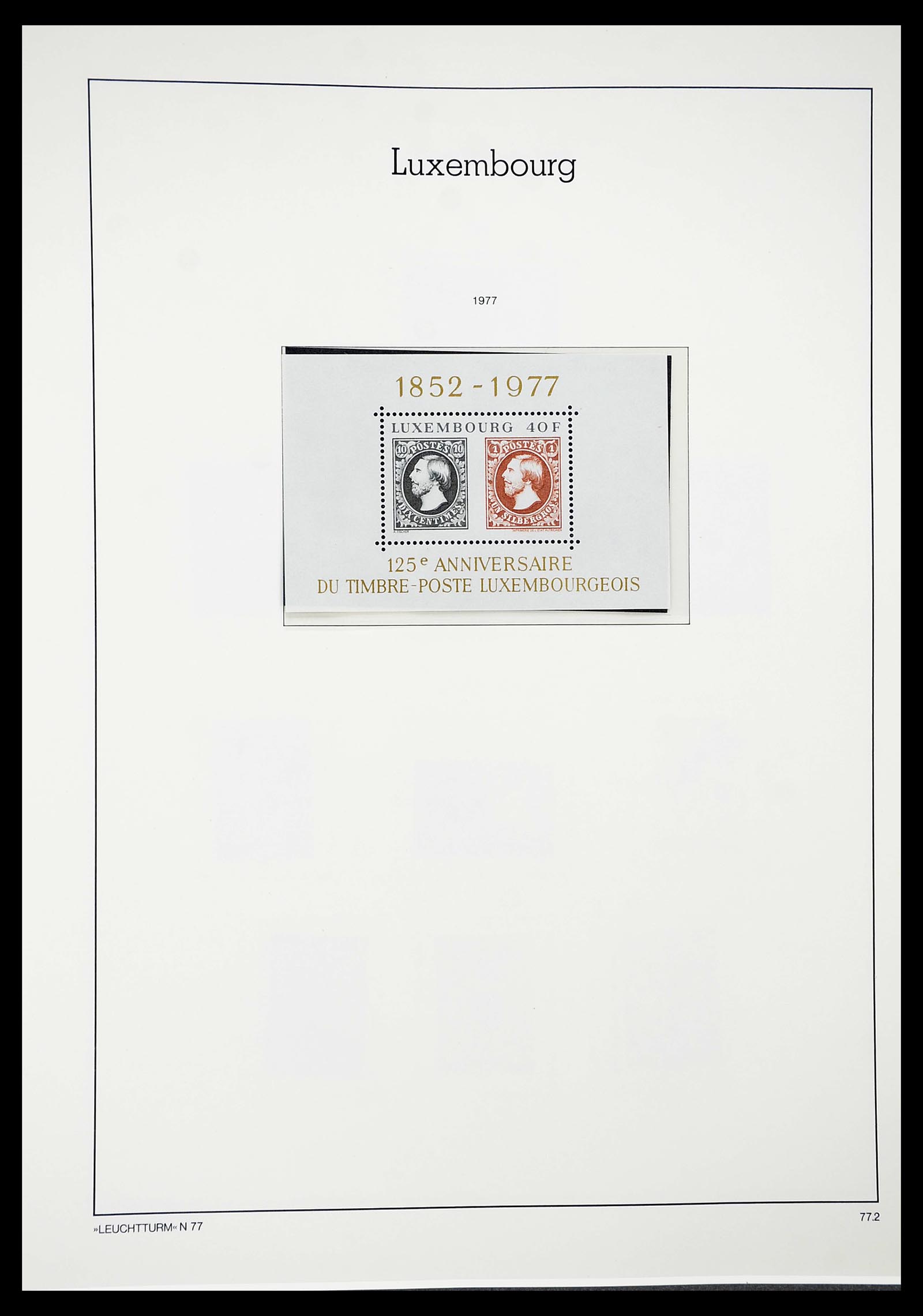 34651 101 - Postzegelverzameling 34651 Luxemburg 1852-1980.