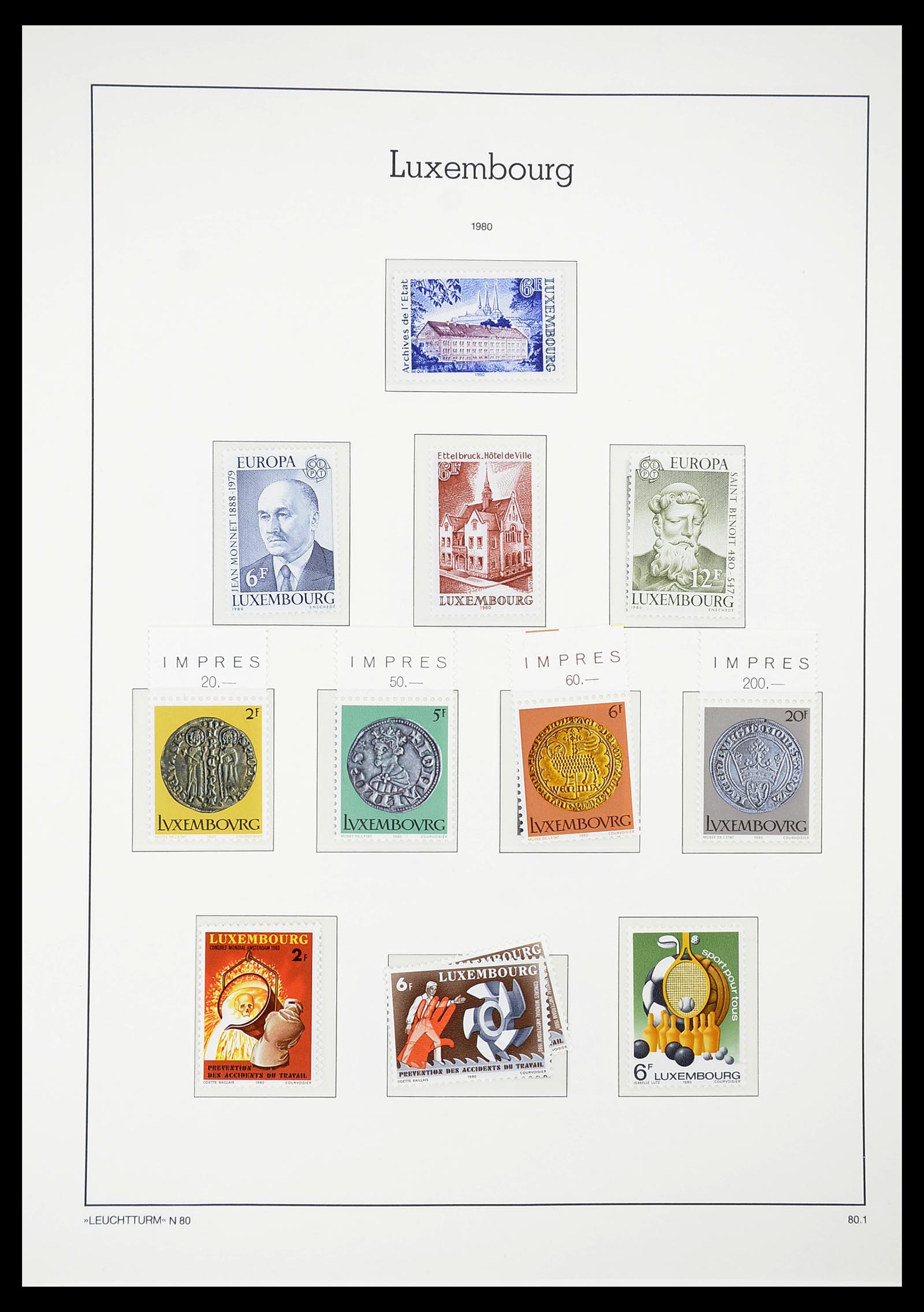 34651 106 - Postzegelverzameling 34651 Luxemburg 1852-1980.