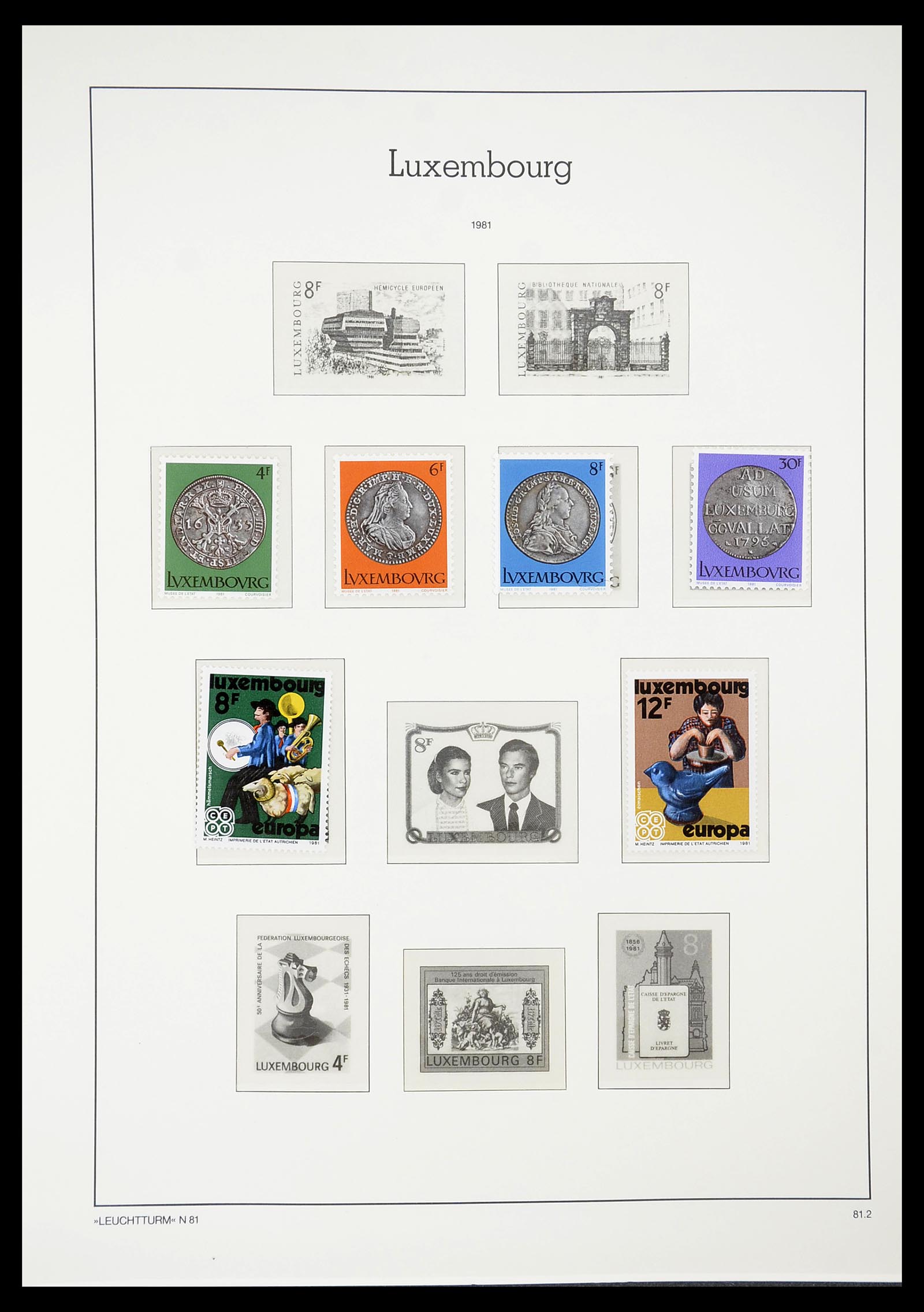 34651 109 - Postzegelverzameling 34651 Luxemburg 1852-1980.