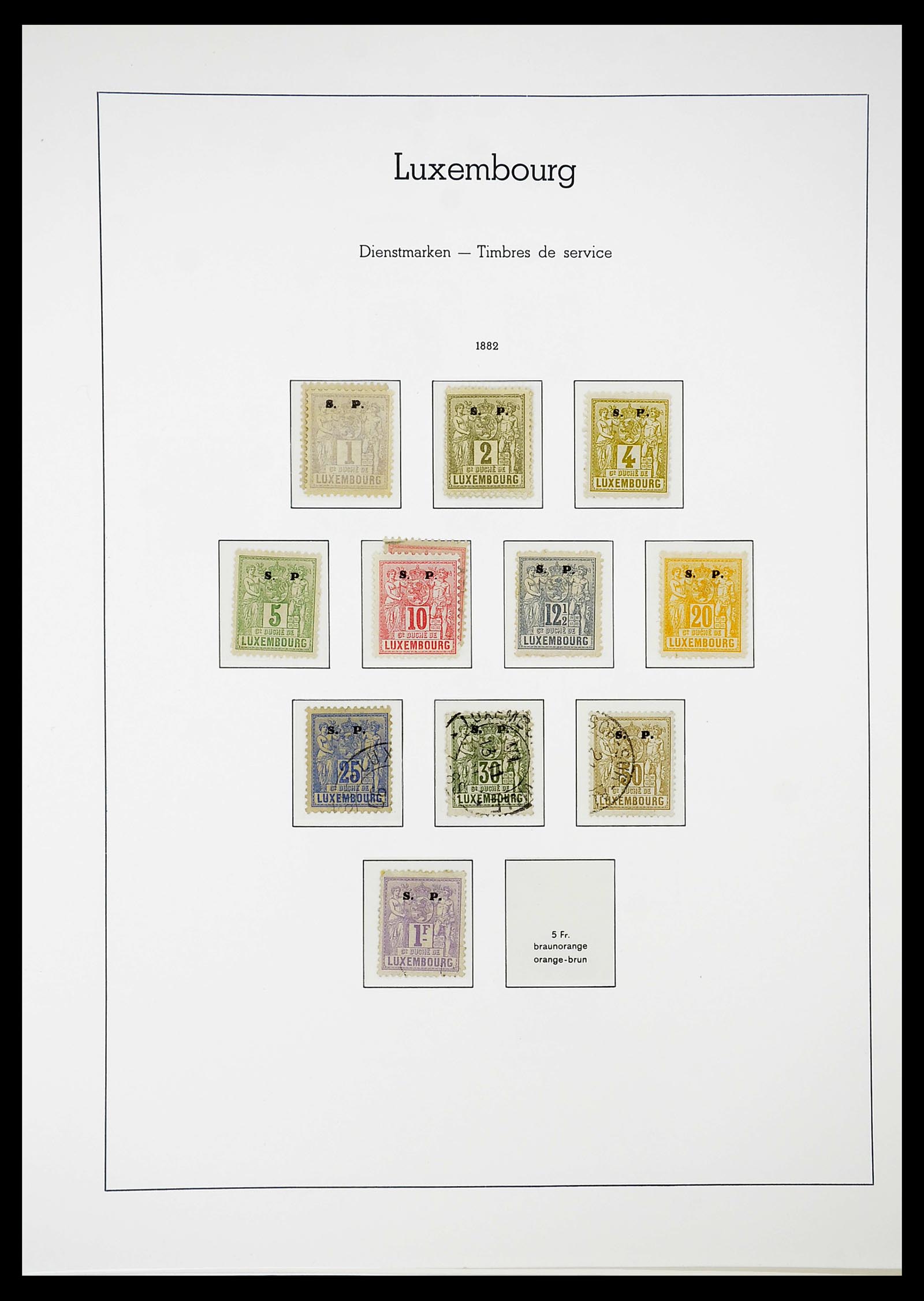 34651 110 - Postzegelverzameling 34651 Luxemburg 1852-1980.