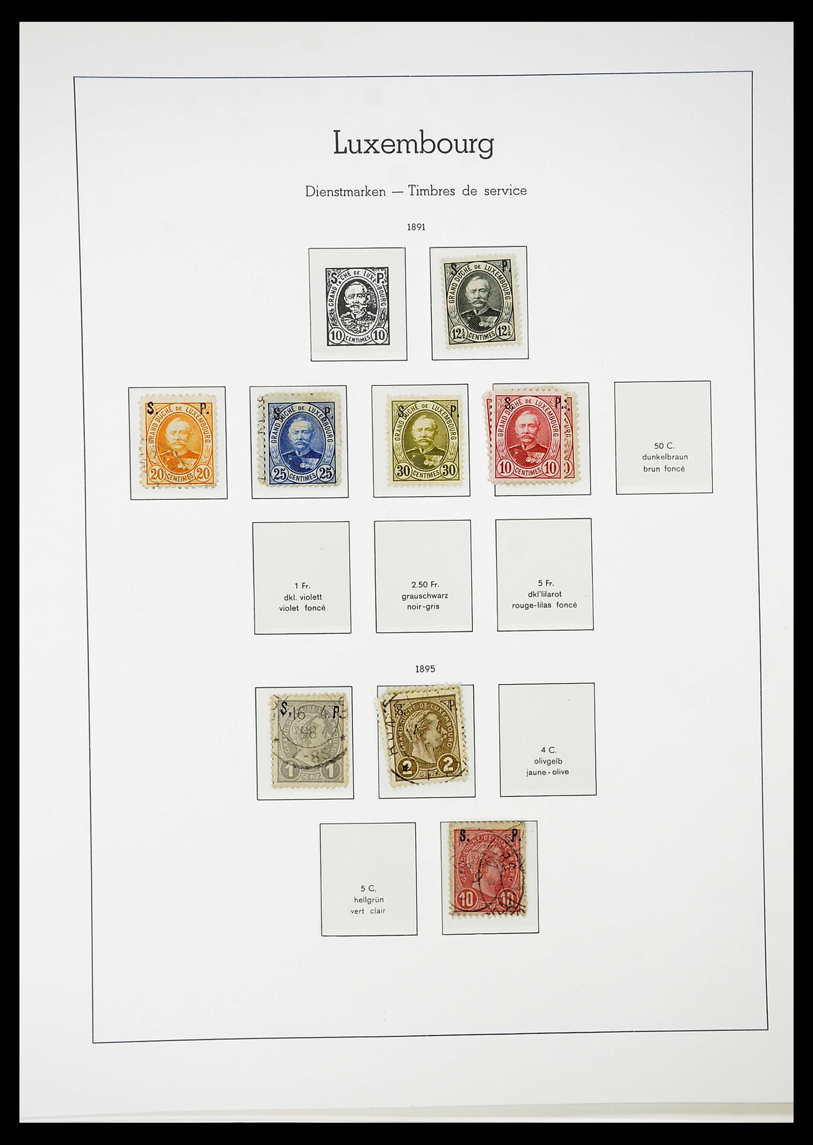 34651 111 - Postzegelverzameling 34651 Luxemburg 1852-1980.