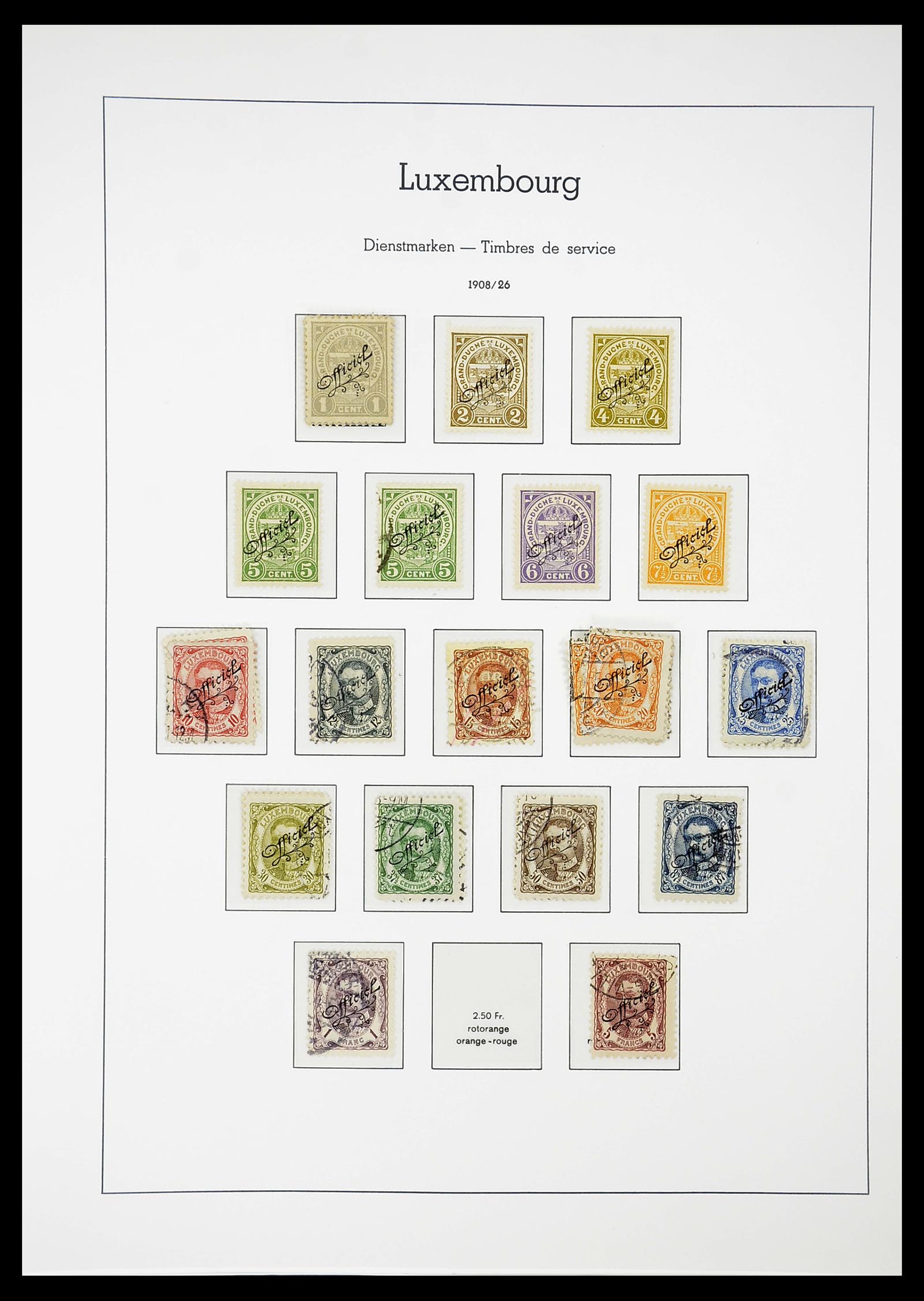 34651 113 - Postzegelverzameling 34651 Luxemburg 1852-1980.
