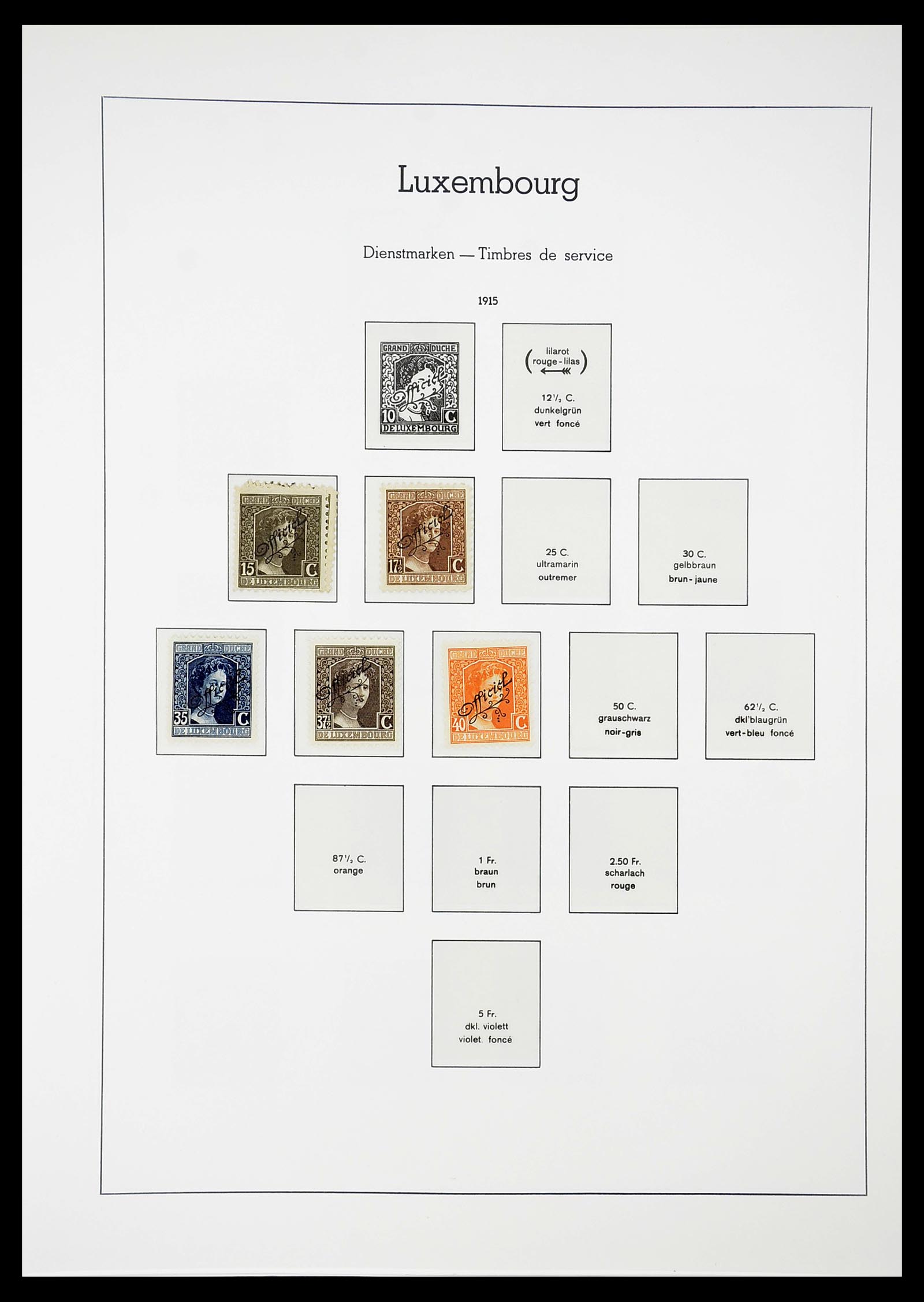 34651 114 - Postzegelverzameling 34651 Luxemburg 1852-1980.