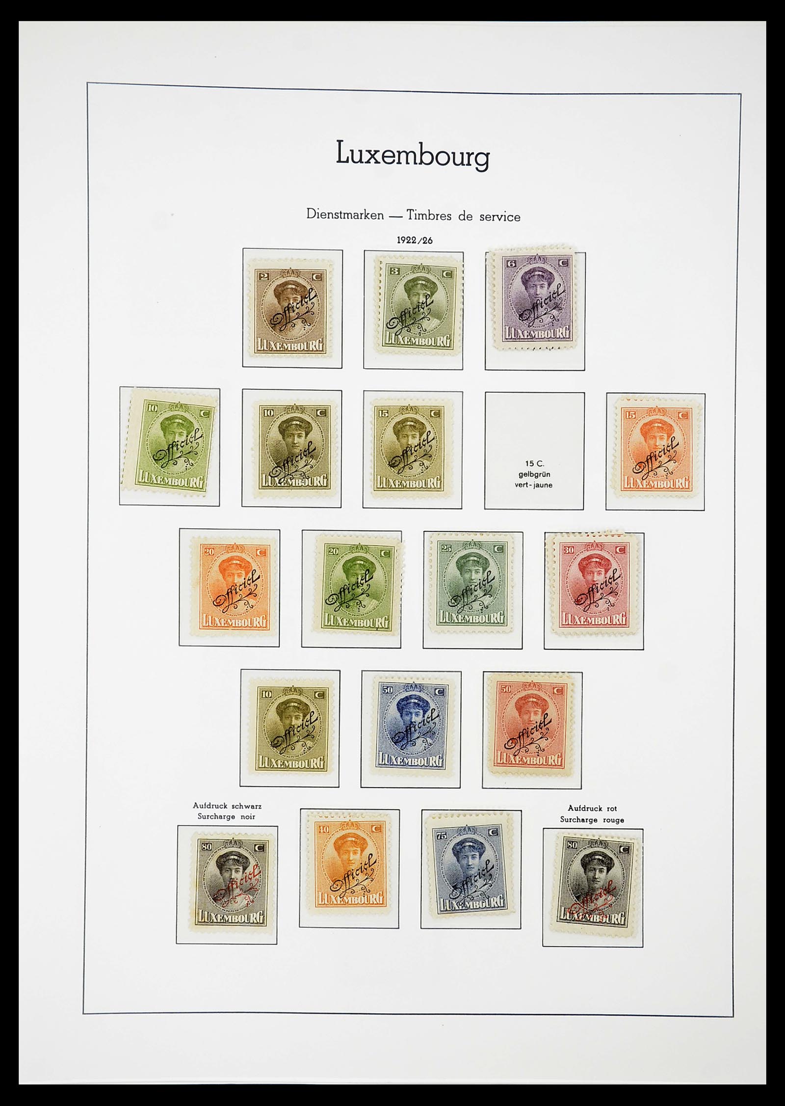 34651 116 - Postzegelverzameling 34651 Luxemburg 1852-1980.