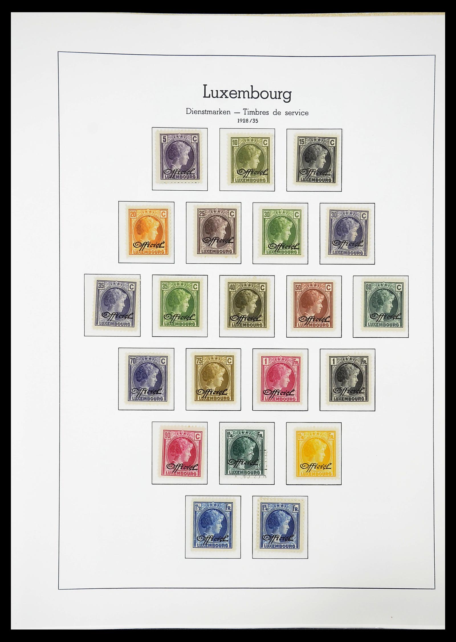 34651 122 - Postzegelverzameling 34651 Luxemburg 1852-1980.