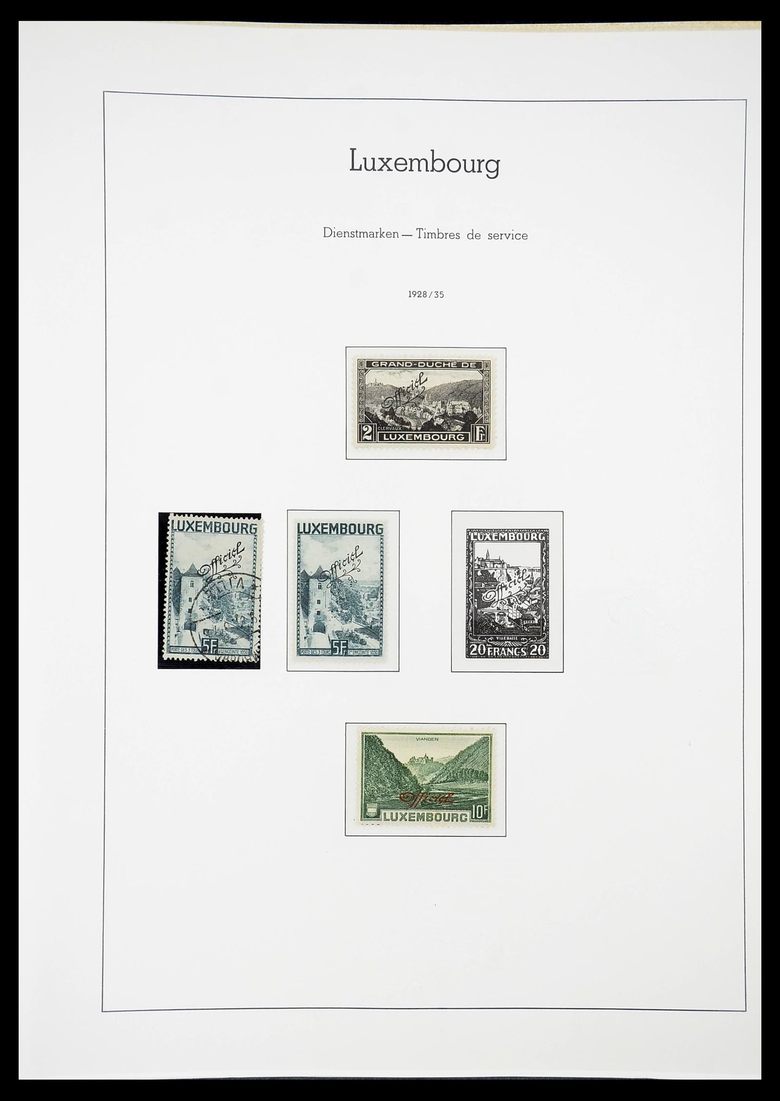 34651 124 - Postzegelverzameling 34651 Luxemburg 1852-1980.