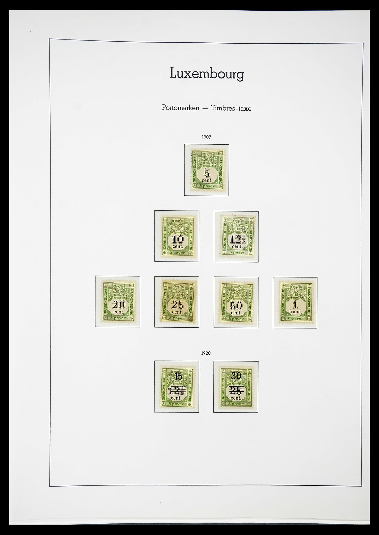 34651 125 - Stamp Collection 34651 Luxembourg 1852-1980.