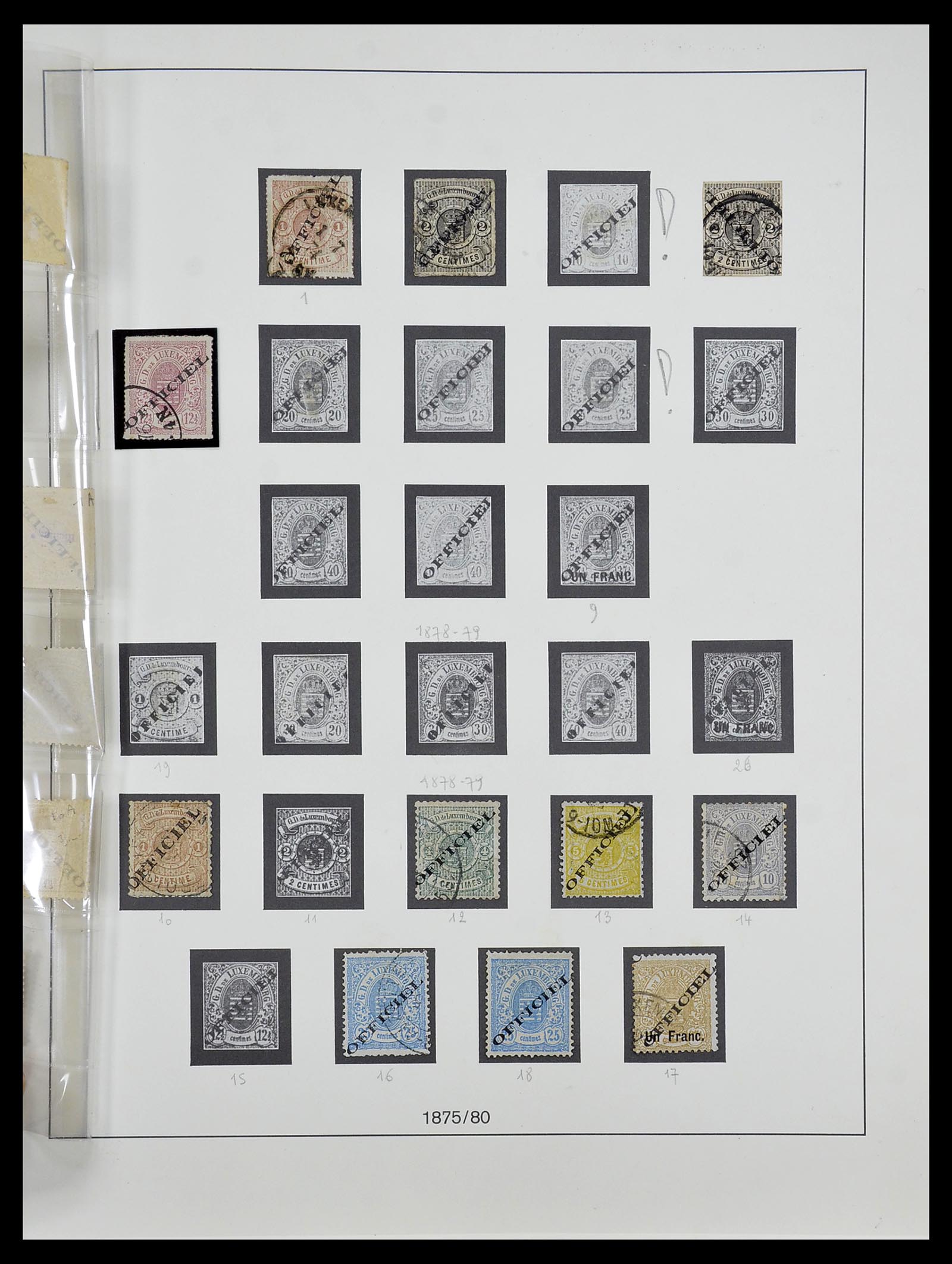34652 002 - Postzegelverzameling 34652 Luxemburg back of the book 1875-1935.