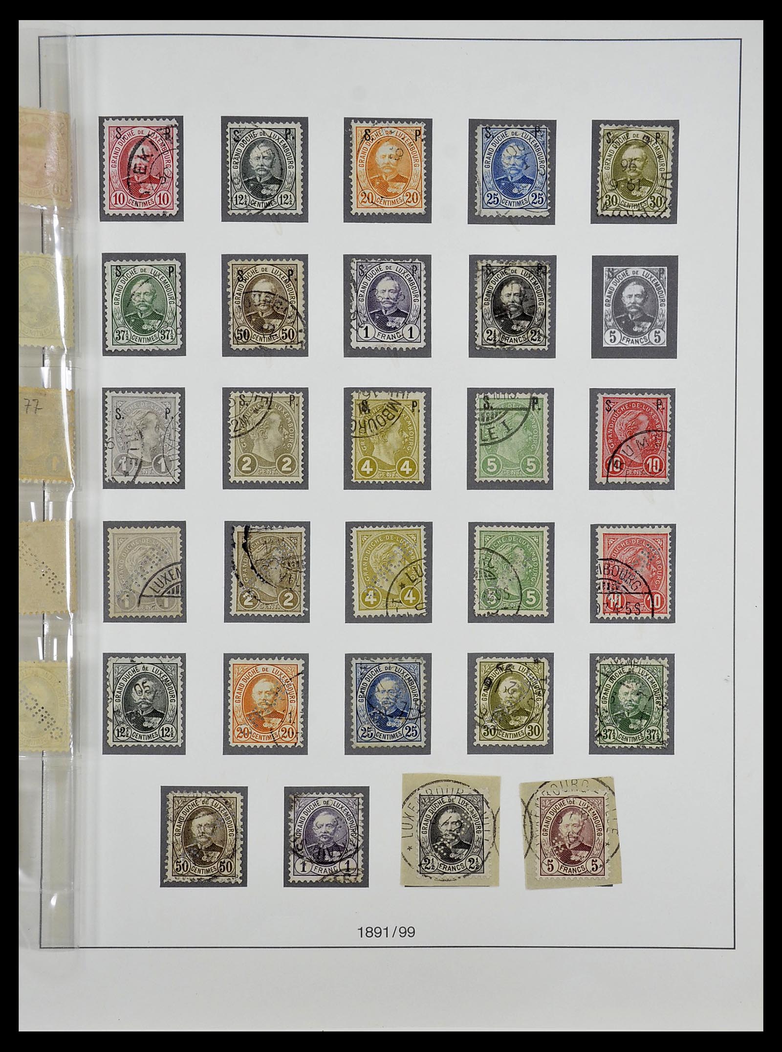 34652 010 - Postzegelverzameling 34652 Luxemburg back of the book 1875-1935.