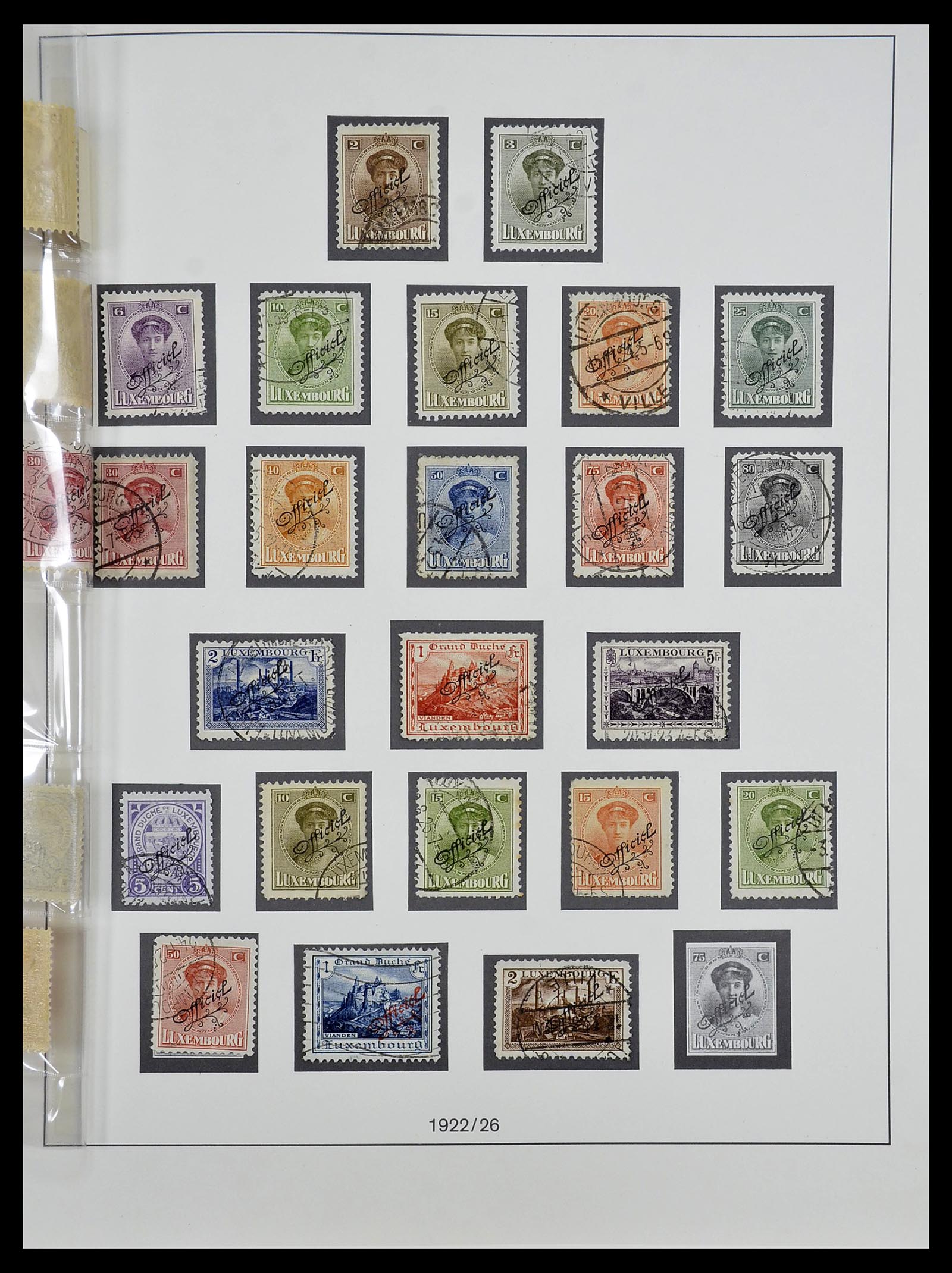 34652 014 - Postzegelverzameling 34652 Luxemburg back of the book 1875-1935.