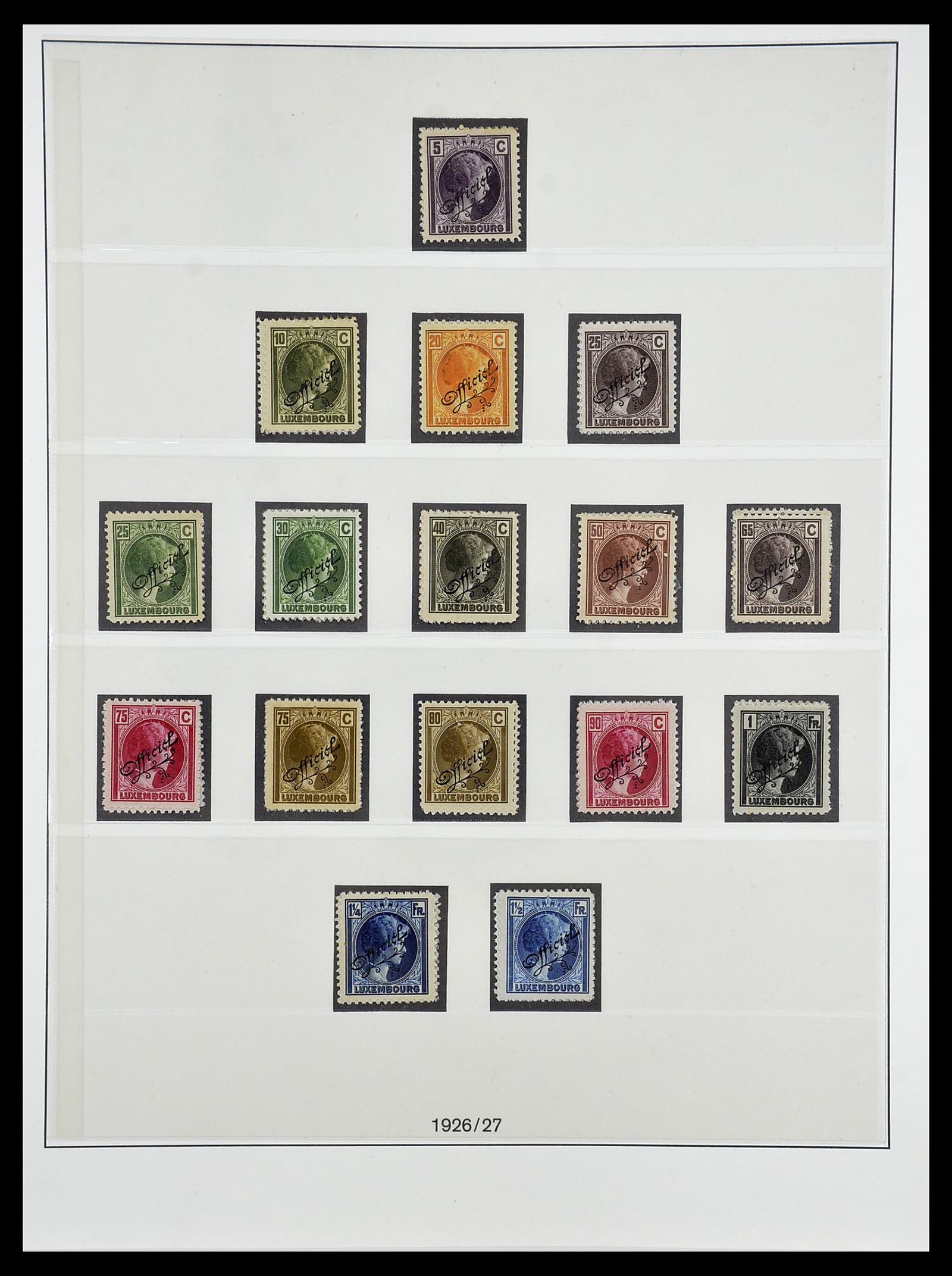 34652 016 - Postzegelverzameling 34652 Luxemburg back of the book 1875-1935.