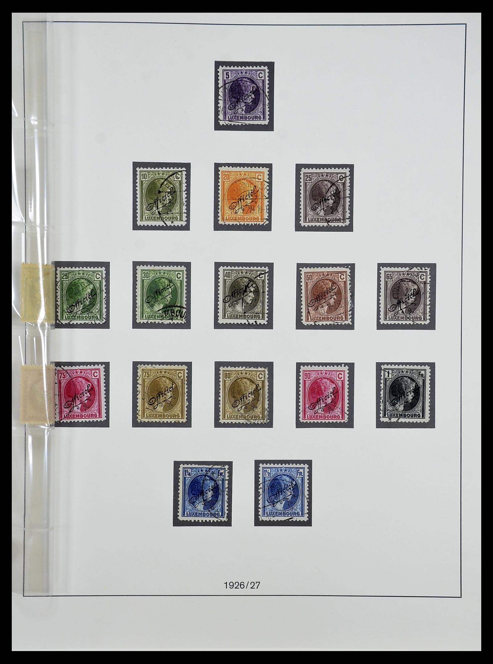 34652 017 - Postzegelverzameling 34652 Luxemburg back of the book 1875-1935.