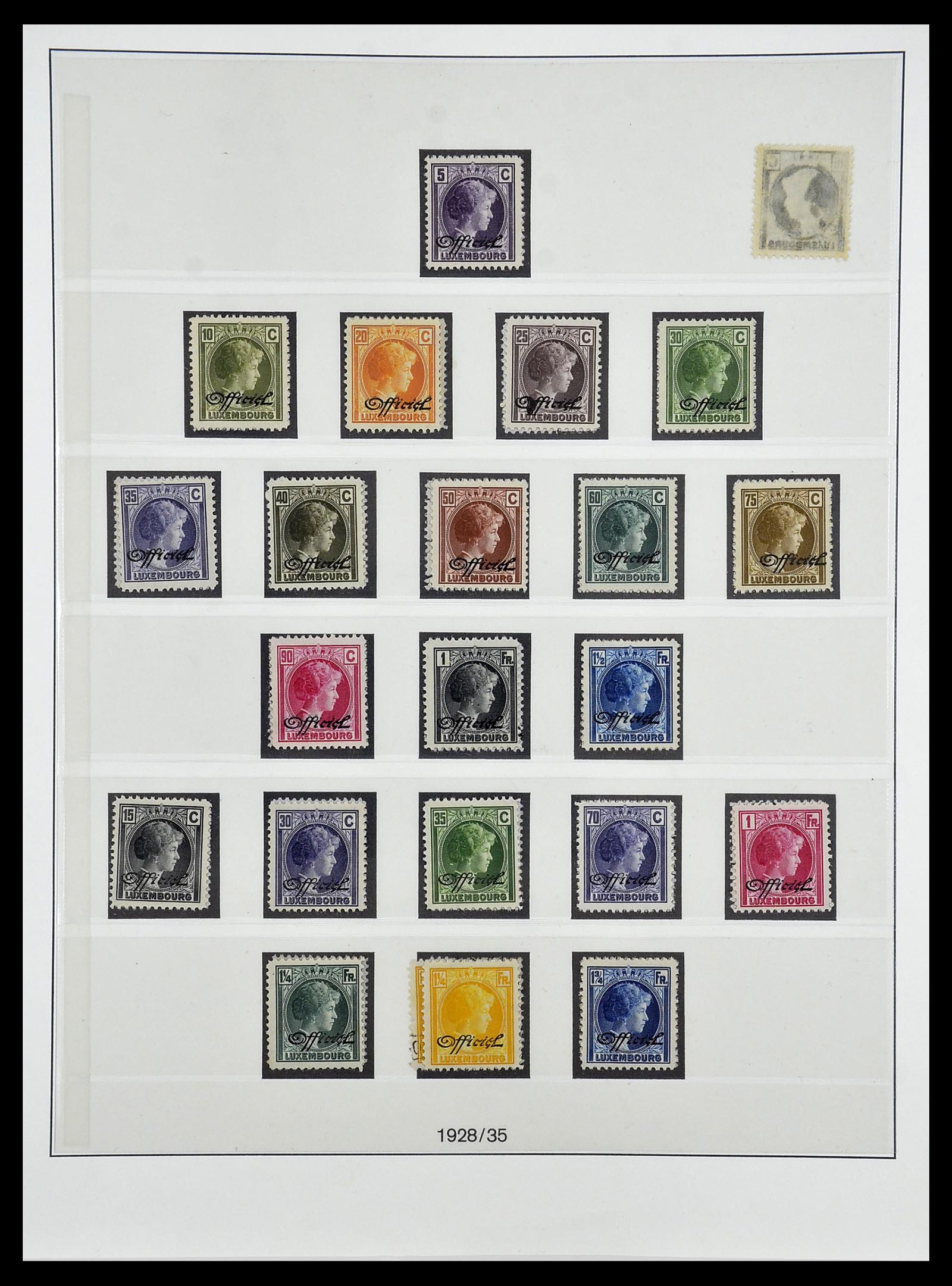 34652 019 - Postzegelverzameling 34652 Luxemburg back of the book 1875-1935.