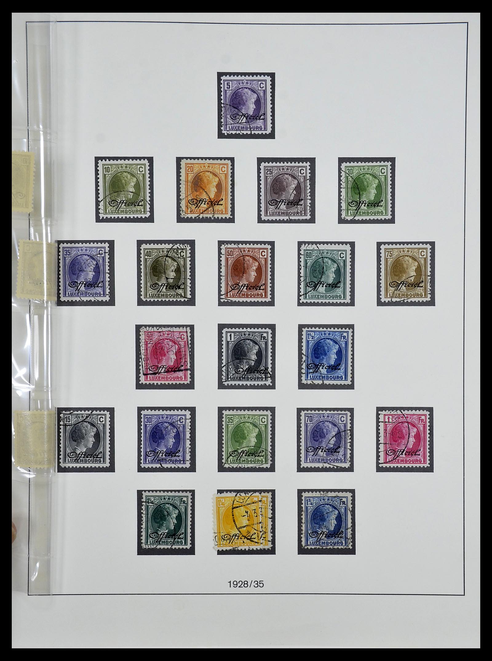34652 020 - Postzegelverzameling 34652 Luxemburg back of the book 1875-1935.
