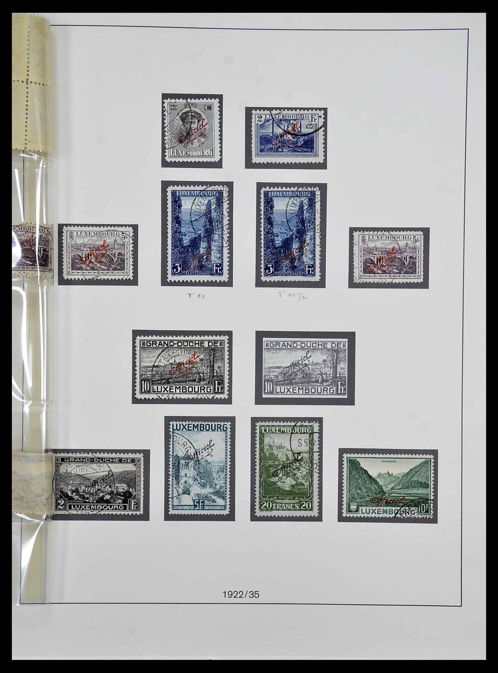 34652 022 - Postzegelverzameling 34652 Luxemburg back of the book 1875-1935.